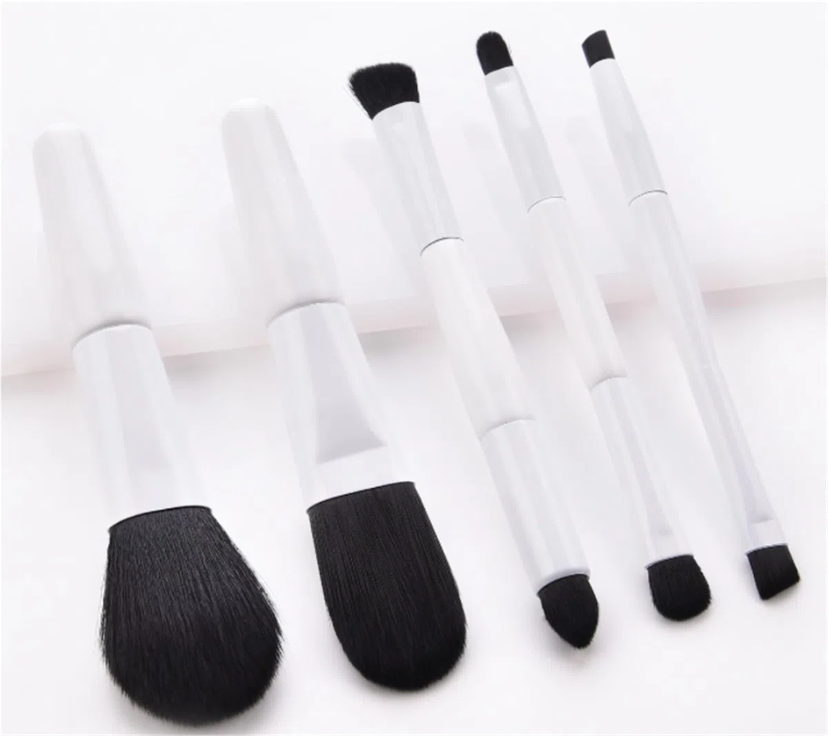 Make up Pinsel Set, Highlights Make-up Pinsel Set 5 Stück for Concealer Lidschatten Rouge Gesichtskontur Pinsel in Reisegröße