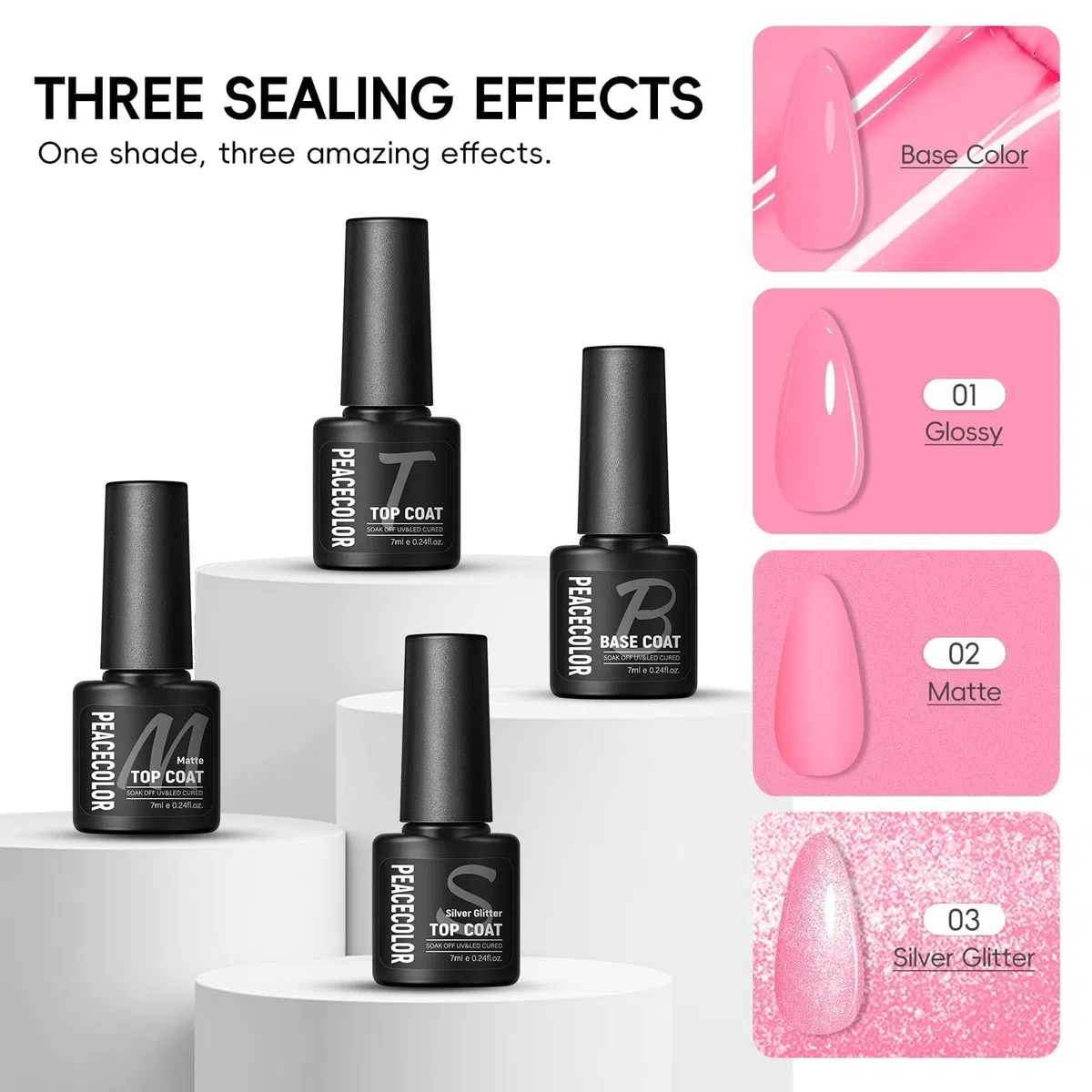 PEACECOLOR Gel Nägel Set mit Lampe, 22 Farben UV Nagellack Set mit Elektrische Nagelfräser für Gel Nagelset Starterset Base und Top Coat Nägel Selber Machen Nagelstudio Set