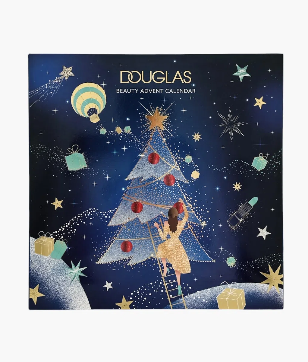 DOUGLAS ADVENTSKALENDER 2024 CHRISTMAS BEAUTY PFLEGE & MAKE-UP ADVENT CALENDAR FRAUEN + MÄDCHEN ADVENT KALENDER - 24 PFLEGE & MAKE UP HIGHLIGHTS FÜR DAMEN - PFLEGE - KOSMETIK - LIMITIERT - BLAU