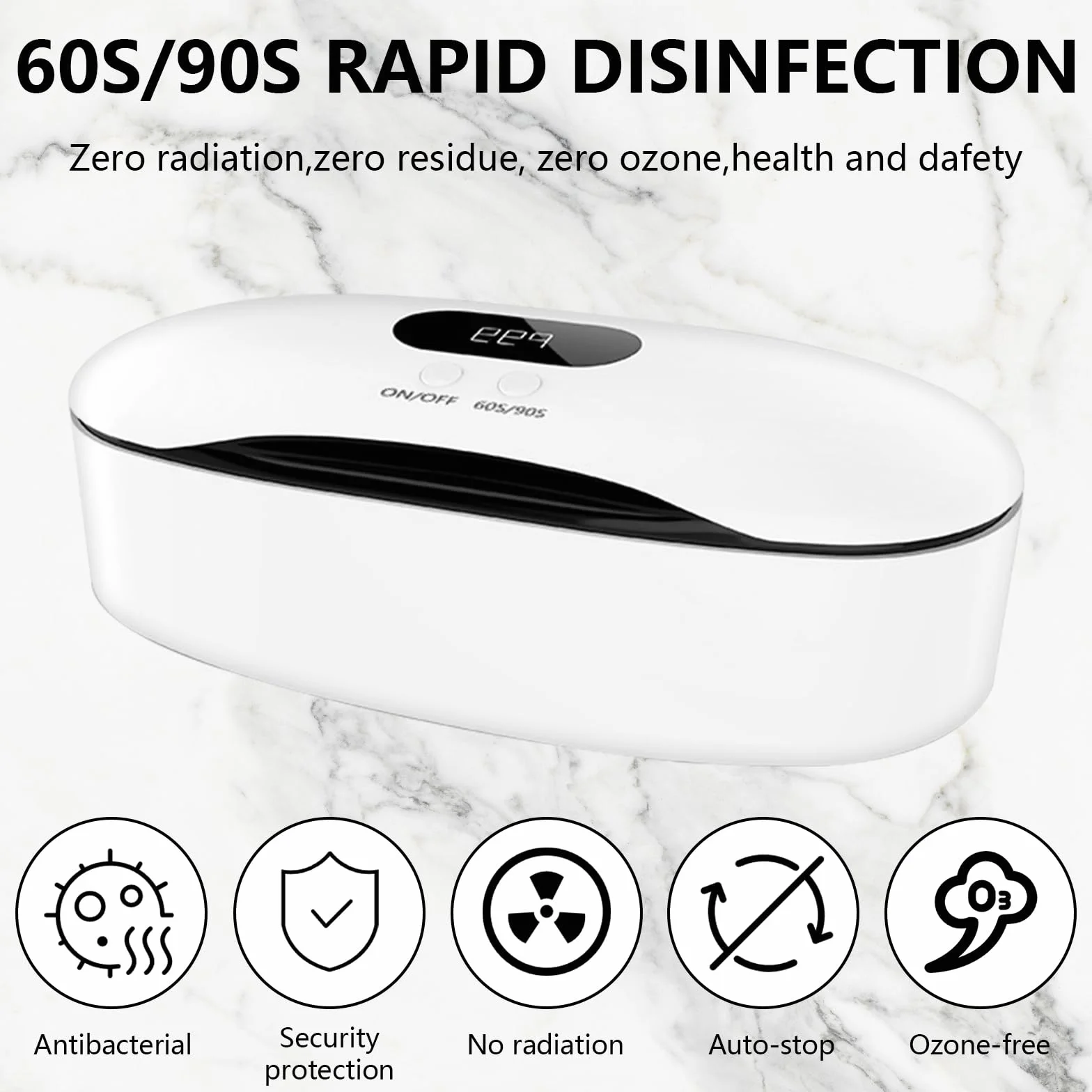 Professionelle Nail Art Sterilisator Box, LED Hochtemperatur Nail Art Sterilisator Werkzeug UV Ozon Desinfektionsschrank UV Desinfektionsschrank Maniküre Tool Desinfektionsmaschine