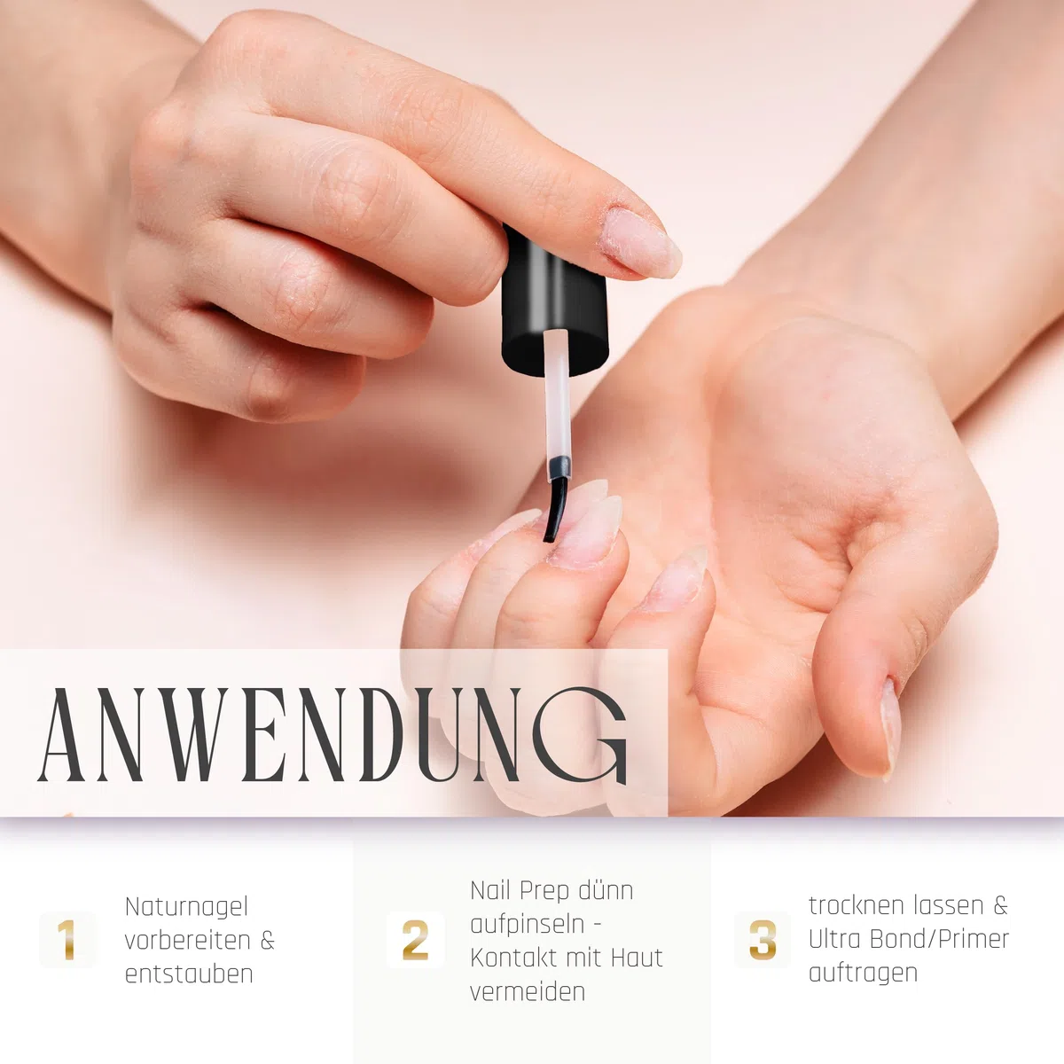 Ultra Bond HAFTUNGS-Set INTENSIV für alle Kunstnägel mit weniger Liftings und langer Haltbarkeit (Primer, Ultra Bond, Dehydrator, Perfect Flex), Lynis-Nailshop.de