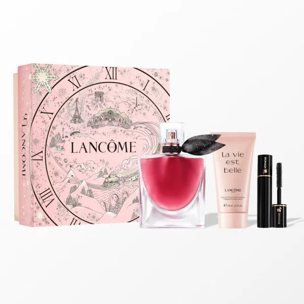 Lancôme La Vie est Belle L'Elixir Geschenkset, Beauty-Set, EDP 50ml | Signature Duft, Body Lotion und Hypnôse Mini Mascara 2ml im praktischen Routine-Beauty-Set enthalten