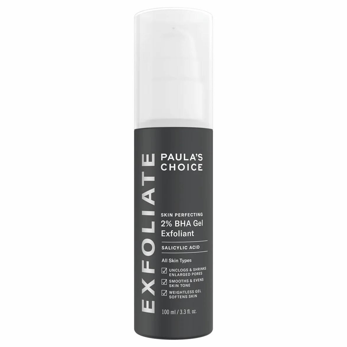 Paula's Choice SKIN PERFECTING 2% BHA Gel Peeling - Leave-on Gesicht Exfoliator mit Salicylsäure - Reduziert die Mitesser, Bekämpft Unreine Haut, Pickel & Fältchen - Mischhaut - 100 ml