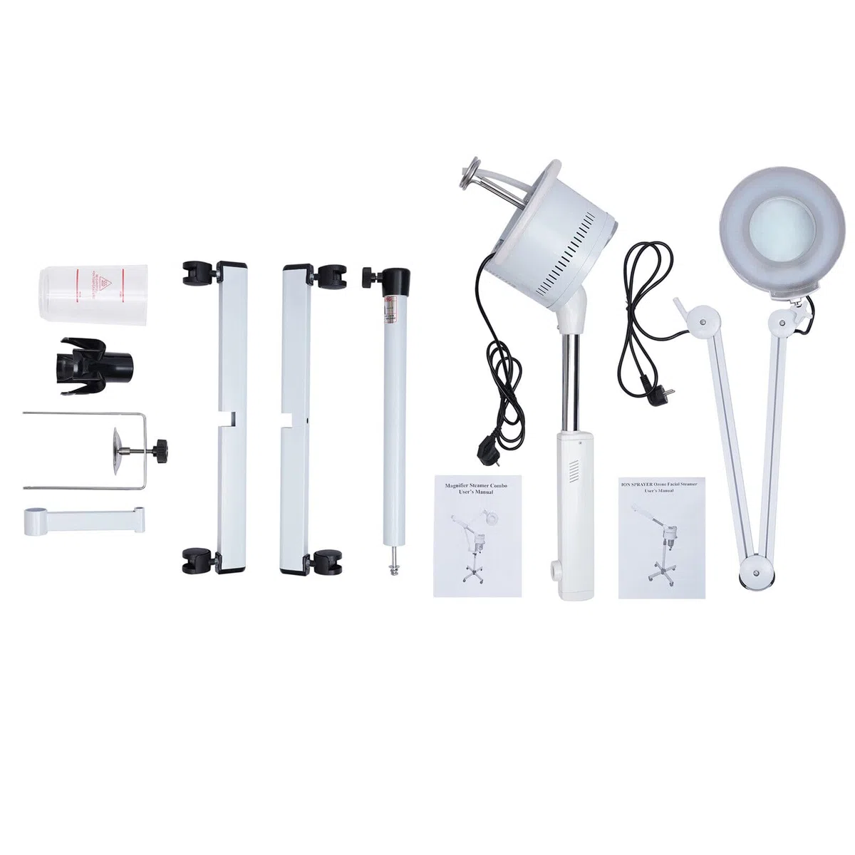 Ozon Bedampfer 2 in 1 Kombigerät Bedampfer ​Lupenleuchte Lampe 5-fache Vapozon Ozon Streamer