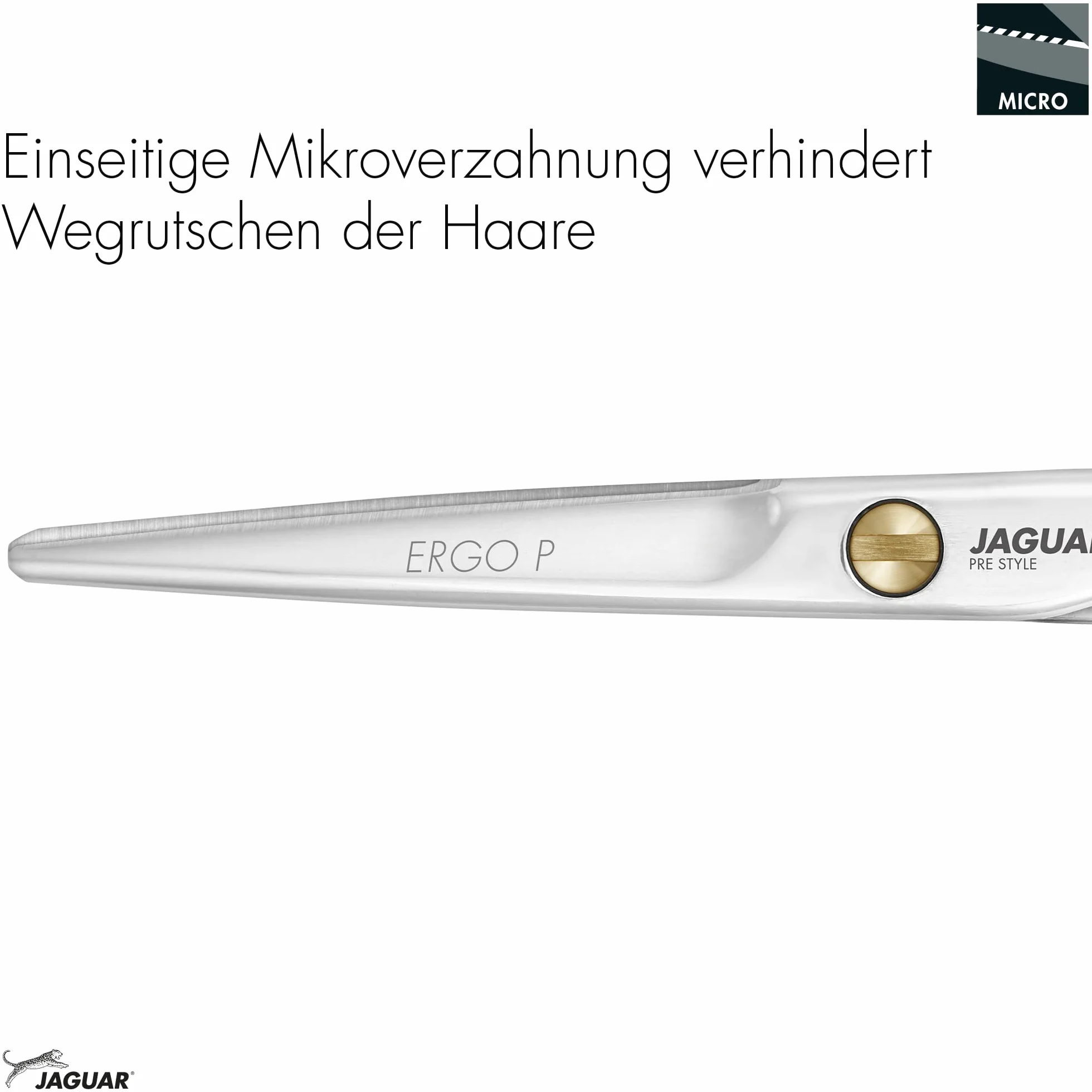 JAGUAR Haarschere PRE STYLE ERGO 5.5" Classic-Design mattiert Made in Germany