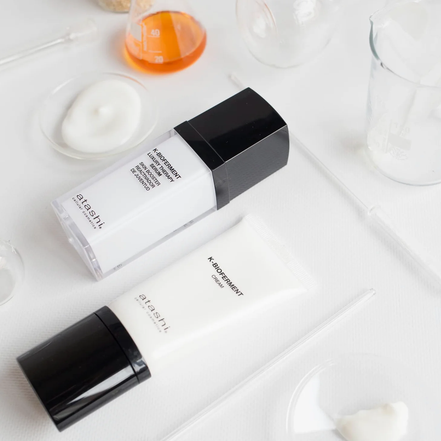 Atashi K-Bioferment | Therapy Luxury Serum Skin Booster | Anti-Ageing Revitalisierendes Regenerierendes Gesichtsserum | Empfindliche und gestresste Haut | 30ml