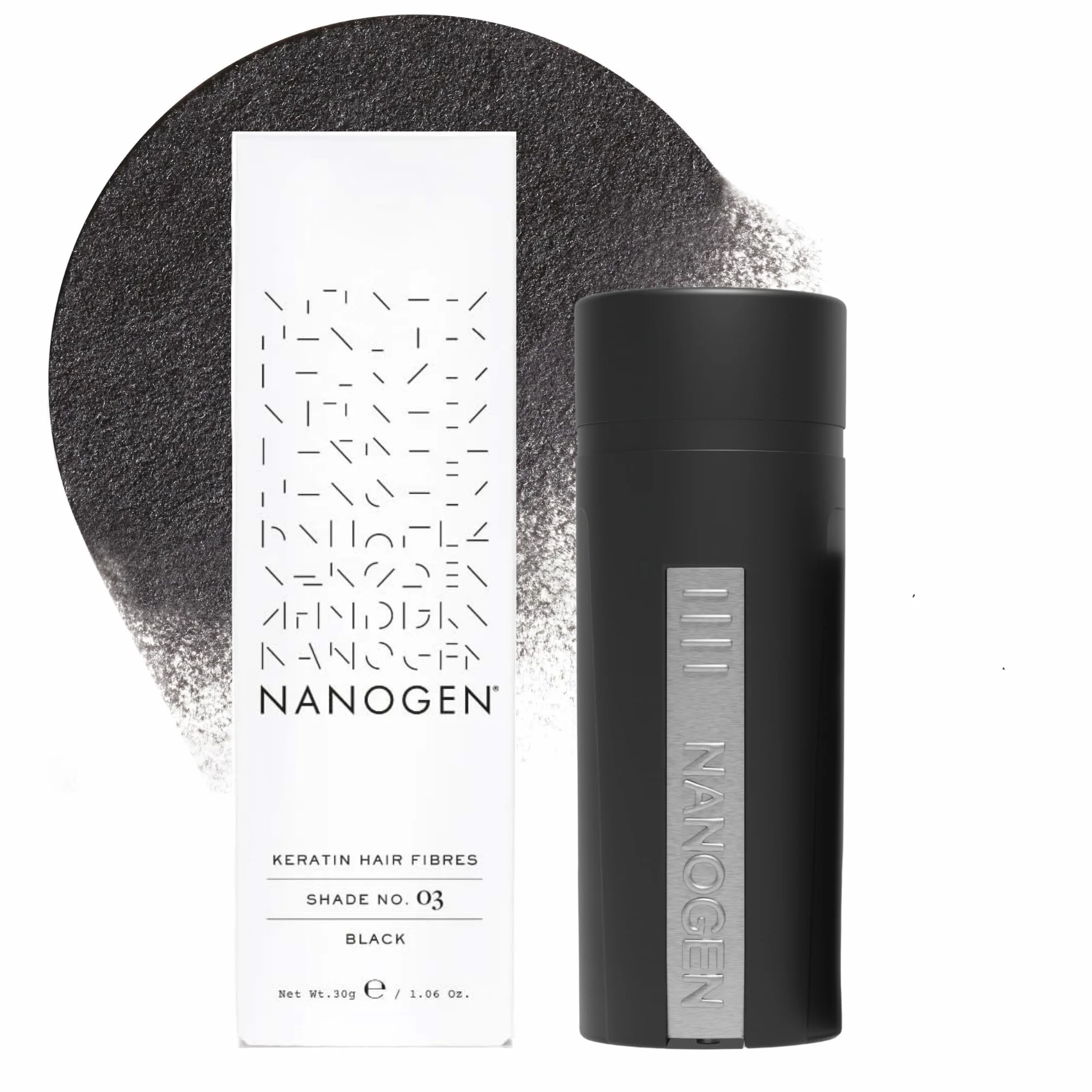 Nanogen Hair Thickening Fibres Black 30g