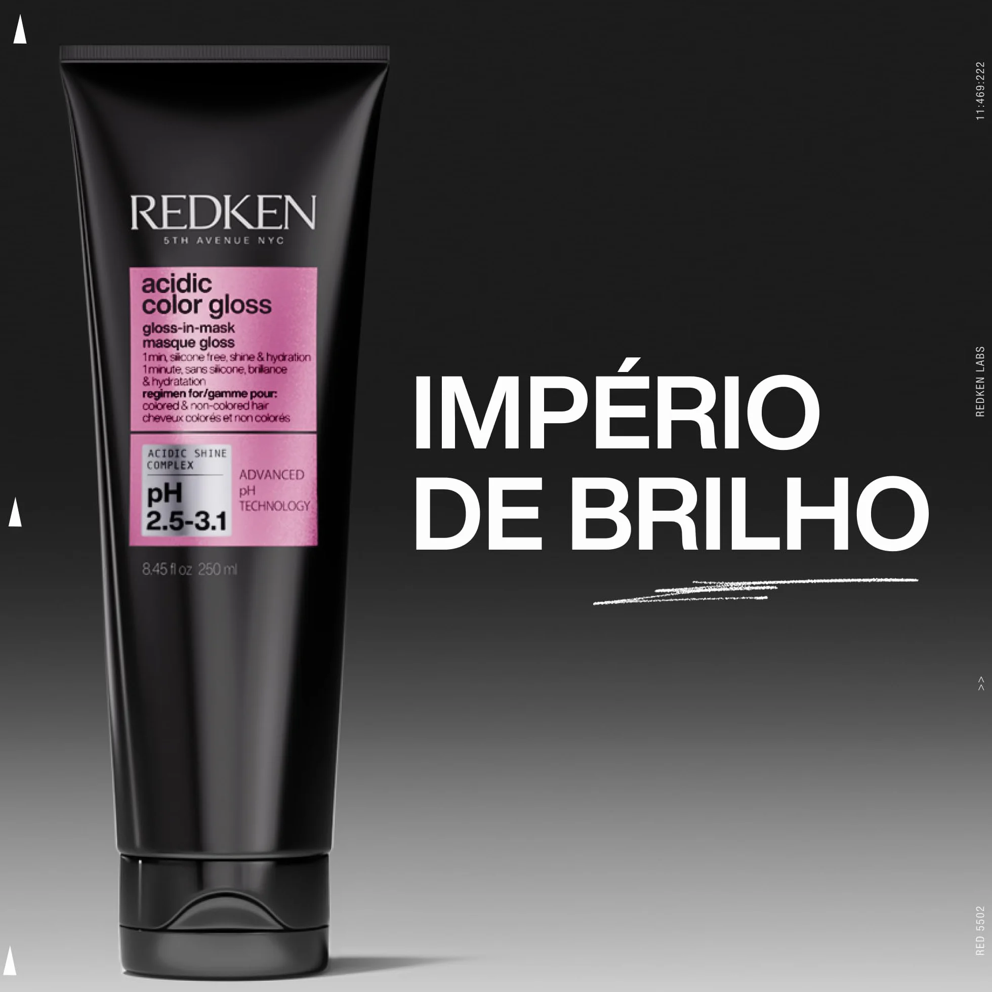 Redken Silikonfreie Haarmaske für intensive Feuchtigkeit & spiegelnden Glanz, Entfernt Rückstände und lässt das Haar strahlen, Cream-To-Gloss Technologie, Acidic Color Gloss Gloss-In-Mask