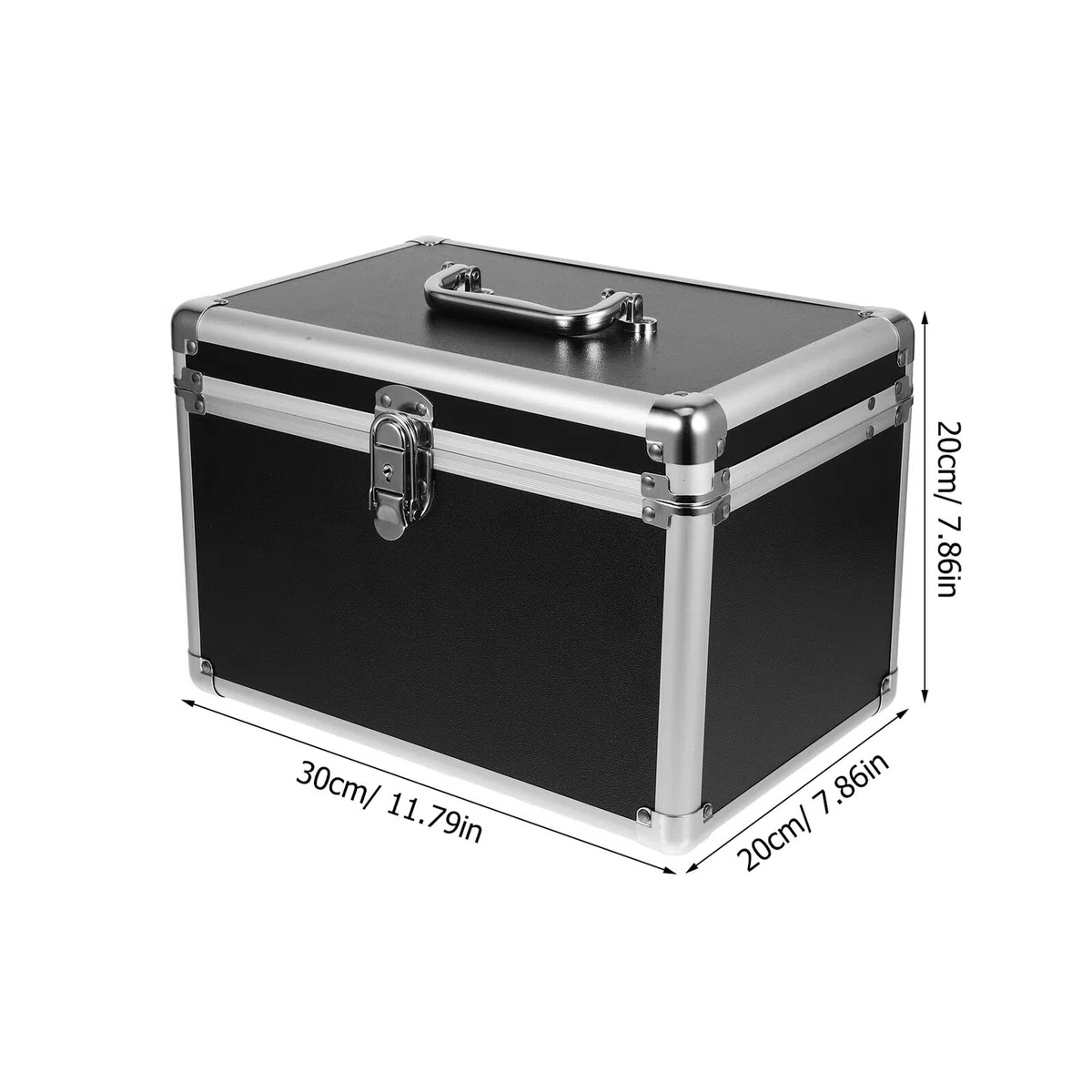 Metall Kosmetikbox mit Sicherheitsschloss Großer Make up Organizer Aufbewahrungskoffer für Frauen und Mädchen Vielseitiger Schminkkoffer für Garten und Bad Langlebig und Geräumig