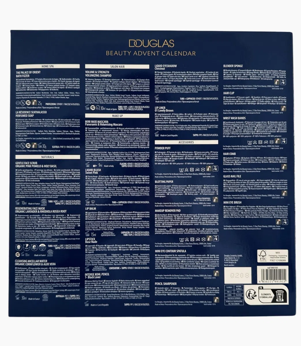 DOUGLAS ADVENTSKALENDER 2024 CHRISTMAS BEAUTY PFLEGE & MAKE-UP ADVENT CALENDAR FRAUEN + MÄDCHEN ADVENT KALENDER - 24 PFLEGE & MAKE UP HIGHLIGHTS FÜR DAMEN - PFLEGE - KOSMETIK - LIMITIERT - BLAU