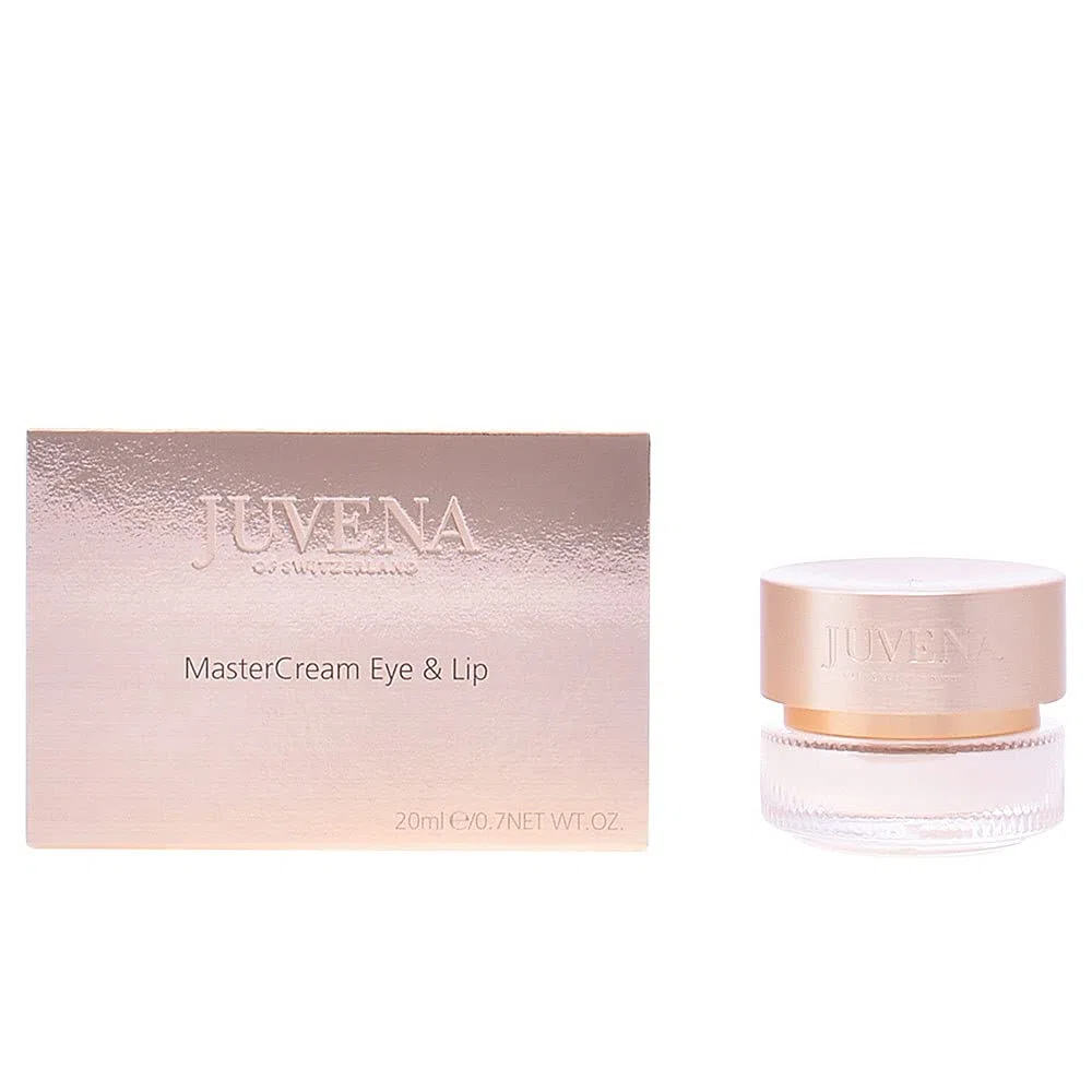 Juvena Master Cream Eye & Lip 20 ml – Anti-Aging-Pflege für Augen & Lippen – Parfümfrei - Mit Koffein, Hibiskus Extrakt, Gartenkresse Extrakt, Sojapeptide & Reispeptide