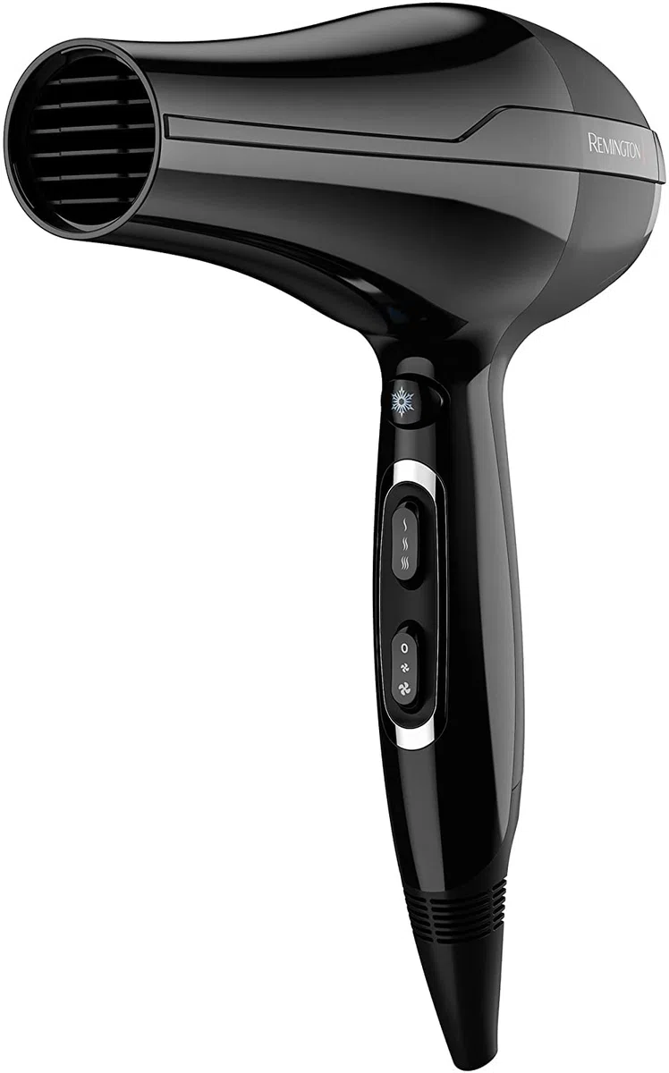 Remington Haartrockner Profi Ionen Pro-Air (2300 W, 130km/h, leistungsstarker & langlebiger AC-Motor mit echter Kaltstufe, 3 Heiz- und 2 Gebläsestufen, zwei Stylingdüsen + Diffusor), AC5999