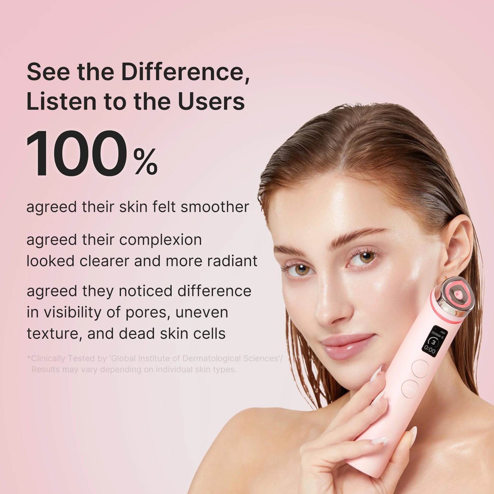 medicube Booster Pro 6-in-1 Real Glass Glow Beauty Massager Pink | 6-in-1 Beauty-Gerät, Für strahlende & festere Haut, Gesichtsmassagegerät, Koreanische Hautpflege, Pink