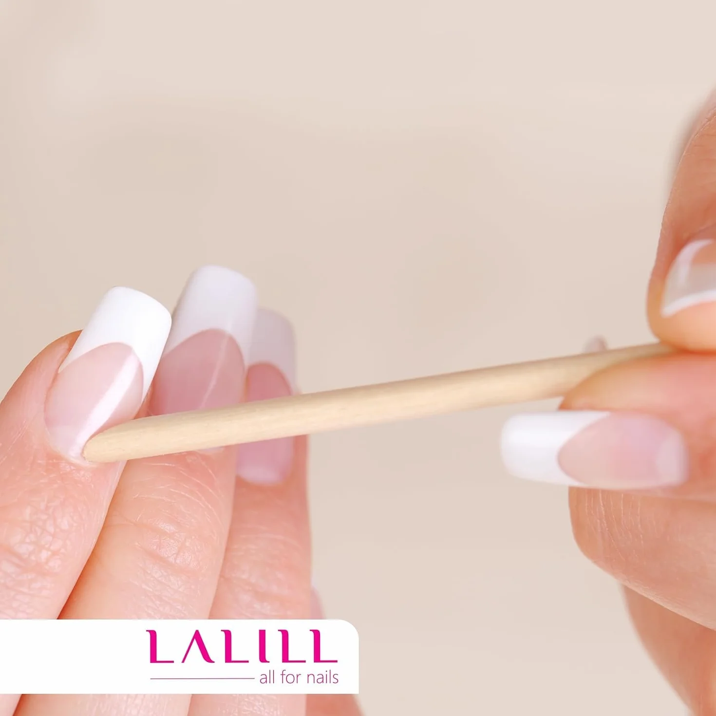 LALILL Holzstäbchen 100 Stück - Nailhautschieber - Holz Orange Sticks for Maniküre, Pediküre - Maniküre Nailhautpflege for Tattoo, Eyelashes, Beauty, Make-up, Nails