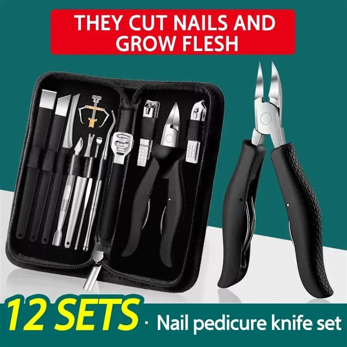 Pediküre-Werkzeug for Zuhause, Paronychie, tragbares Maniküre-Messer, hochwertige Schere, abgestorbene Haut, Körperpflege-Set