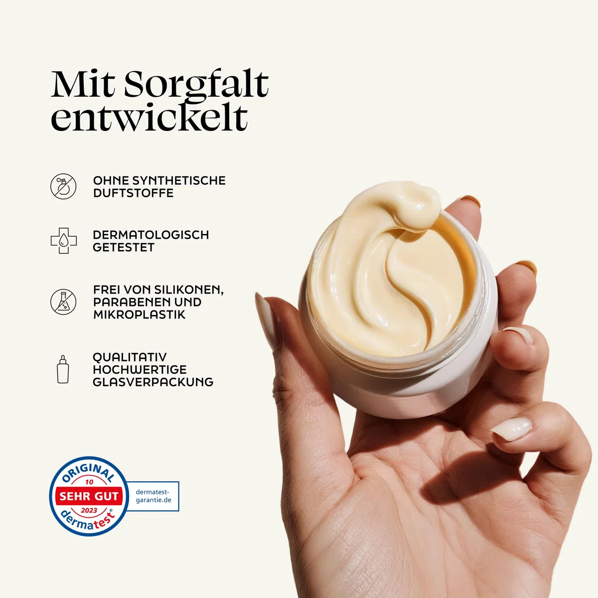 Regenerierende Nachtcreme Intensiv 50ml - mit 5-ALA, Ceramide und Resveratrol - bei trockener Haut, dermatest sehr gut, vegan Gesichtscreme für die Nacht Gesichtspflege Nacht Creme