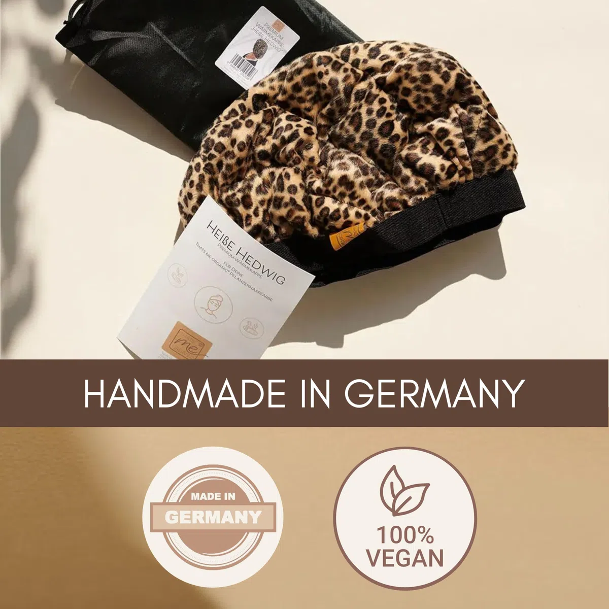 Thats me organic Wärmehaube Haare Heiße Hedwig für Pflanzenhaarfarbe – Handgefertigte, erwärmbaren Haube für perfekte Farbergebnisse – Mikrowellengeeignet – Haare färben Zubehör