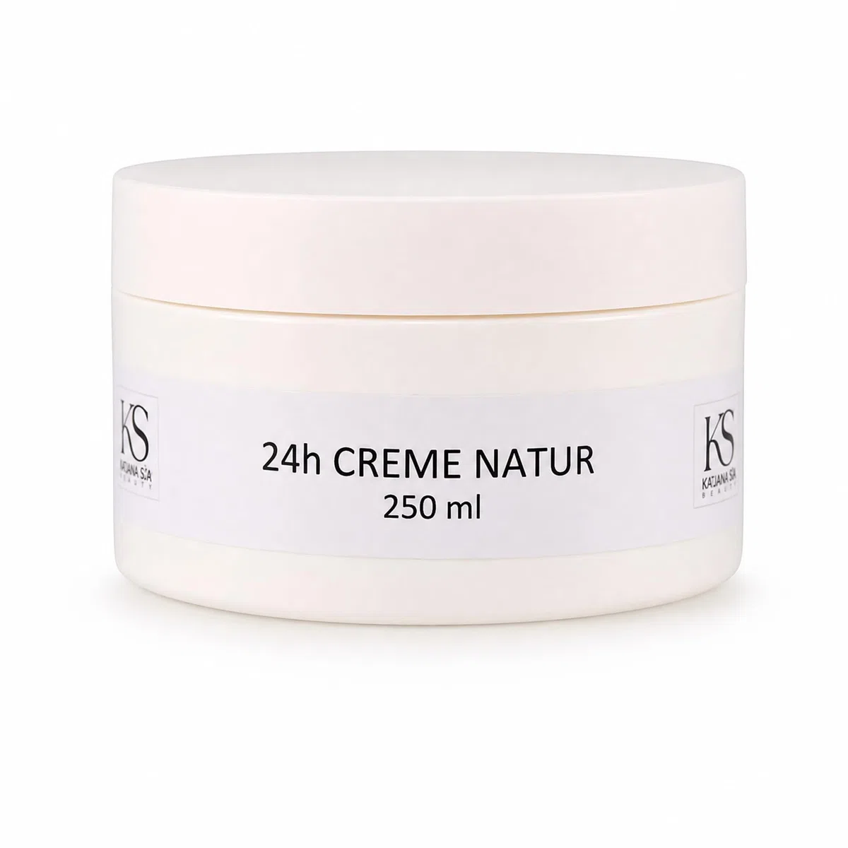 KS Beauty 24h Creme Natur – Tages- & Nachtcreme mit Aloe Vera, Kokosöl, Q10, Niacinamid & Vitamin E (250 ml)