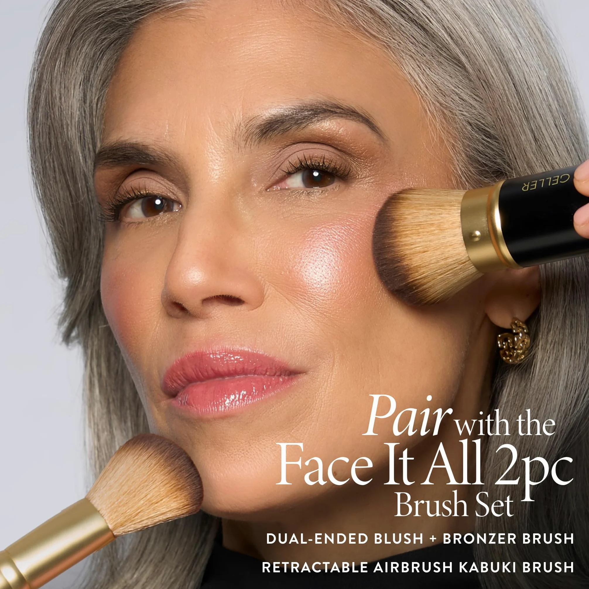Laura Geller New York Cheek to Chic Tropical Glow Gesichtspalette, 2 Rouge, 2 Highlighter & 2 Bronzer