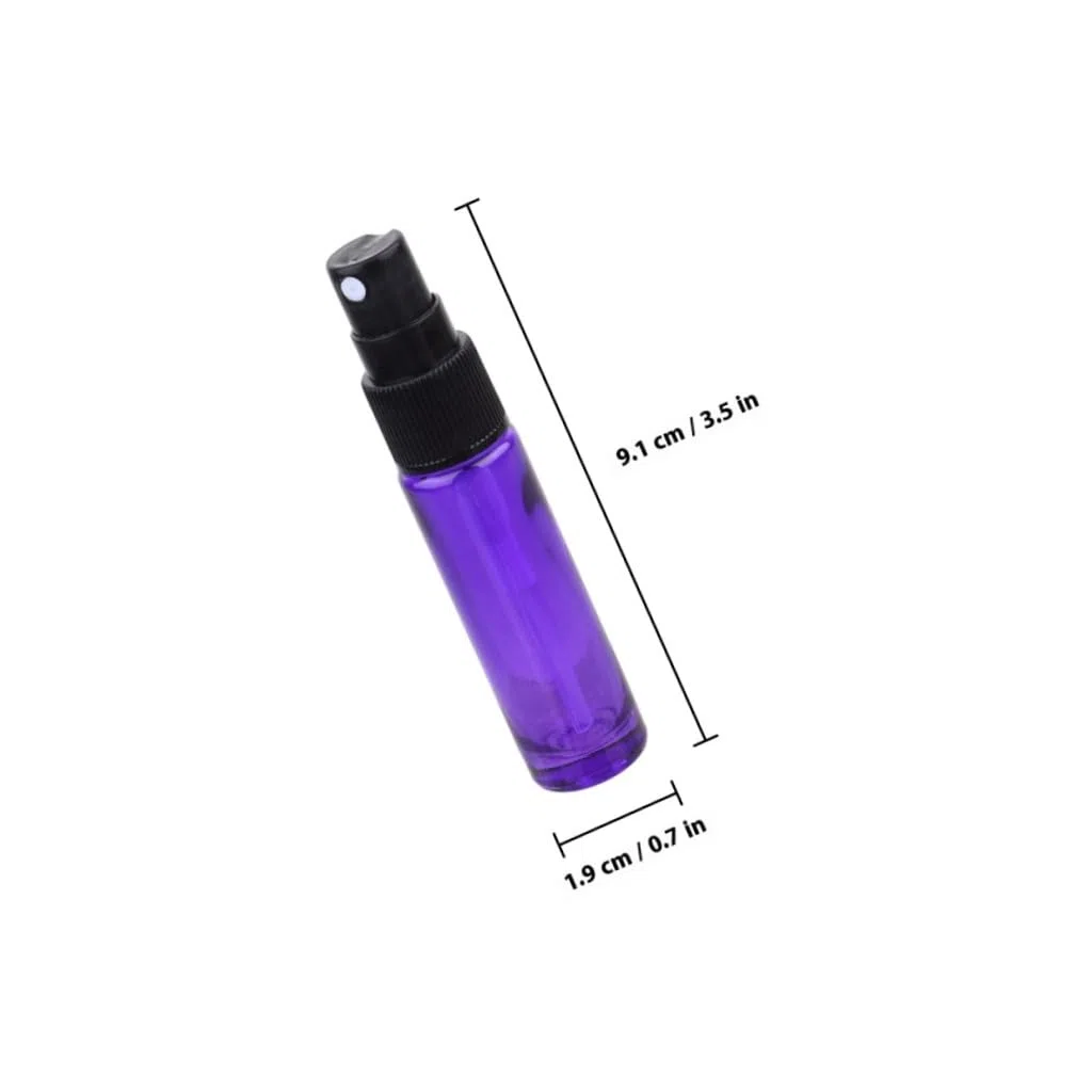 DOITOOL 20 Stück 10ml Wiederbefüllbare Parfüm Sprühflasche aus Glas Tragbar und Kompakt für Ätherische Öle und Parfums Beim Reisen oder Outdoor Einsatz