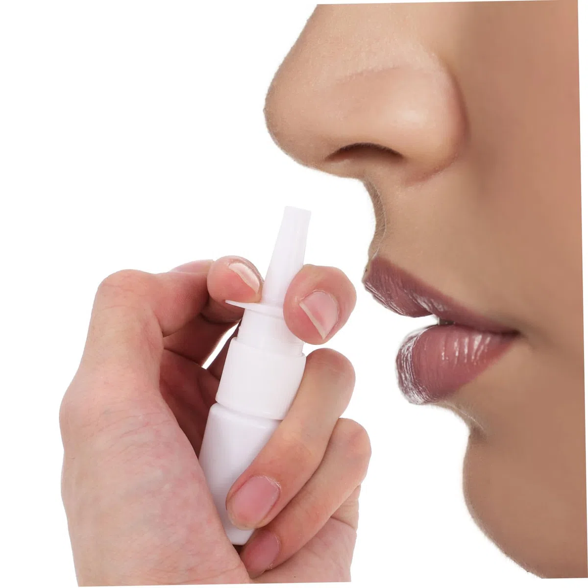 200 Stück Nasenspray Nachfüllflasche 10ml Weiße Sprühflasche aus Pe Wiederbefüllbar und Tragbar für Outdoor und Reisen mit Klarem Schutzdeckel