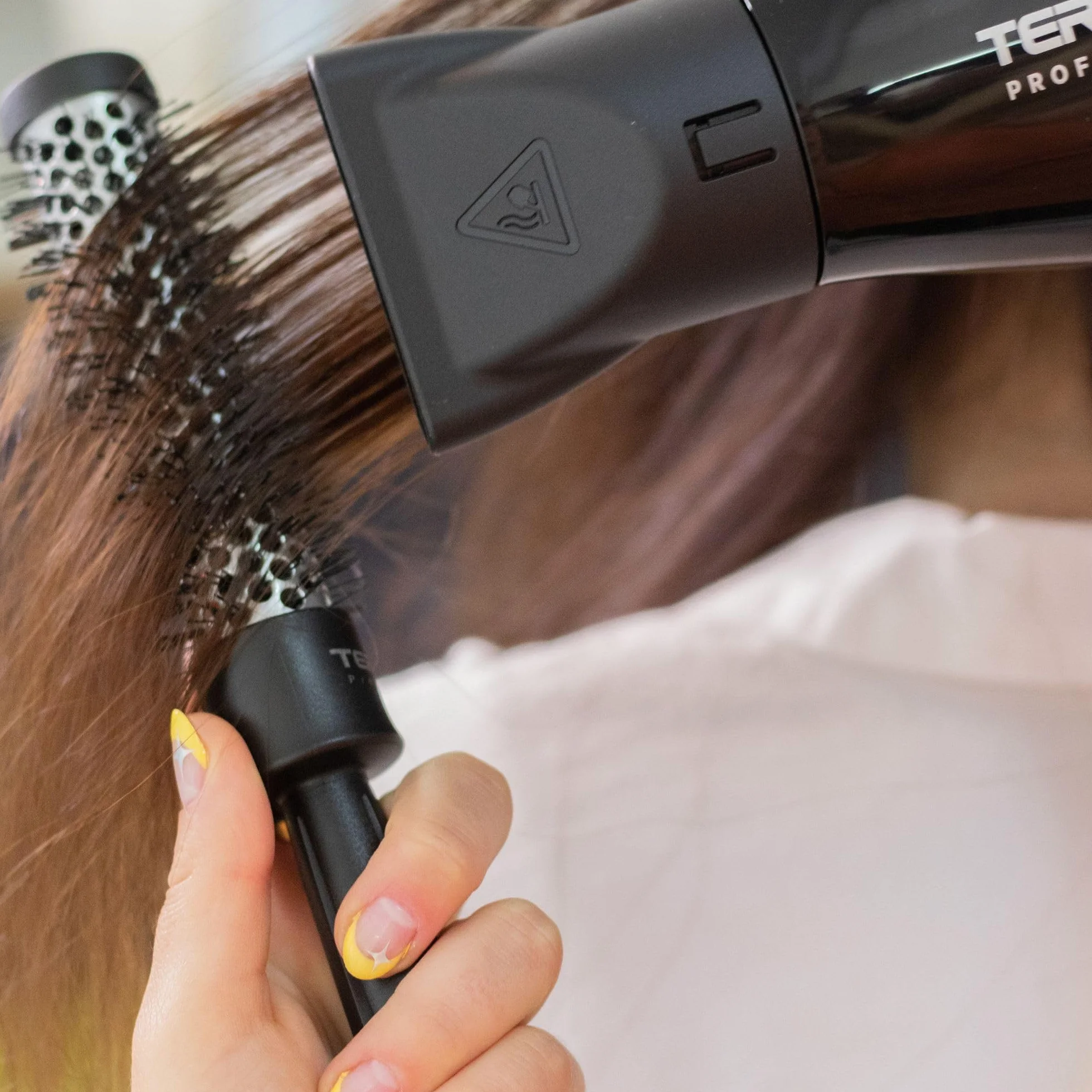Termix professionelle Haarbürste Thermische Rundhaarbürste mit Aluminiumrohr Schwarz 12 cm 1er Pack
