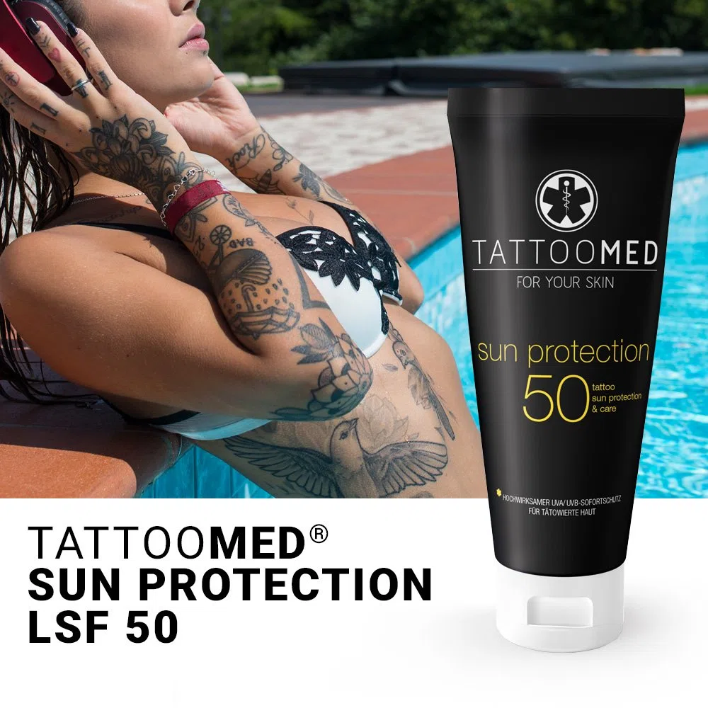TattooMed Tattoo Protection Pool Kit - Spar Bundle (Sun Protection LSF 50 100ml & After Sun 100ml & After Tattoo 25ml)