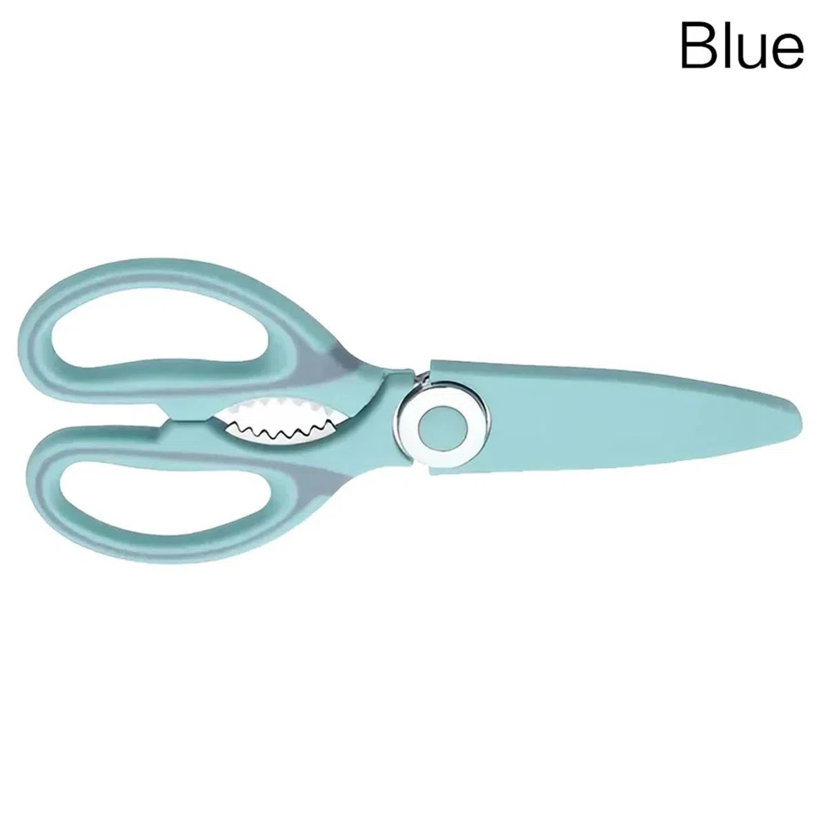 Edelstahl Küchenschere Fleischschere Mehrzweck Ultra scharf for Schneiden von Geflügelknochen Haus Küchenwerkzeuge(Blue)