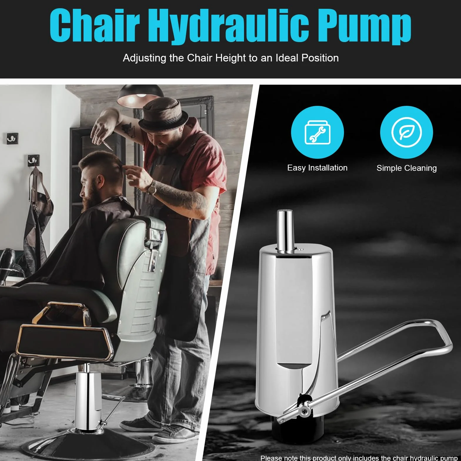 Friseurstuhl Hydraulikpumpe Hydraulische Pumpe Mit 4 Schrauben Barber Stuhl Verstellbarer Styling Stuhl Mit Fußstütze Ersatzteil 11cm