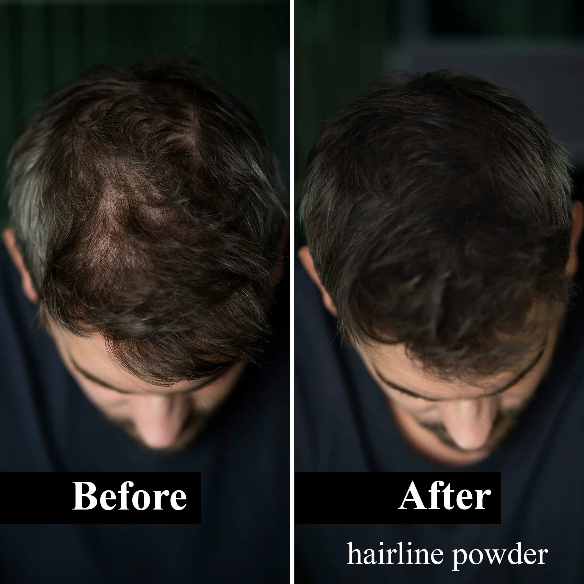 LEON MIGUEL Hair Fiber - Haarverdichtung - Premium Streuhaar/Schütthaar mit Soforteffekt bei Geheimratsecken, Haarausfall und lichtem Haar - Haarpuder | 25g (Dunkelbraun)