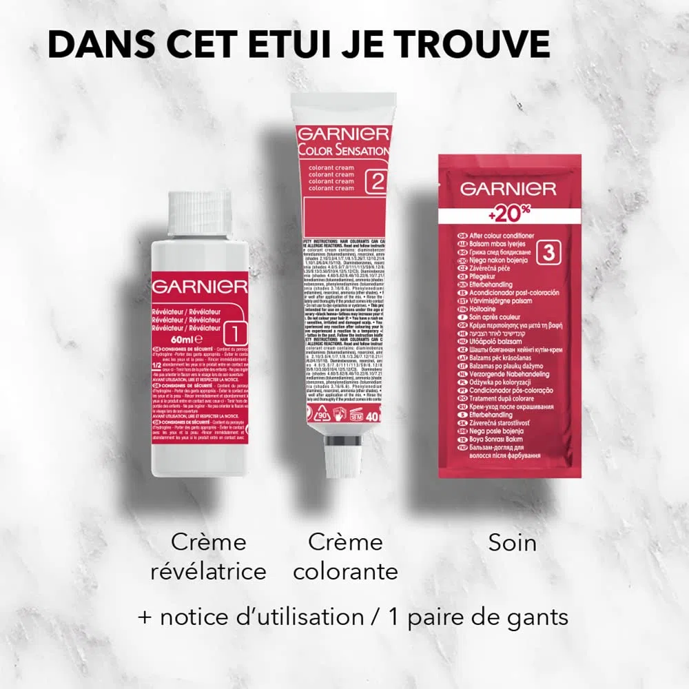 Garnier 100% Ultra Braun Haarfarbe 4.0, intensives Braun, 2 Stück