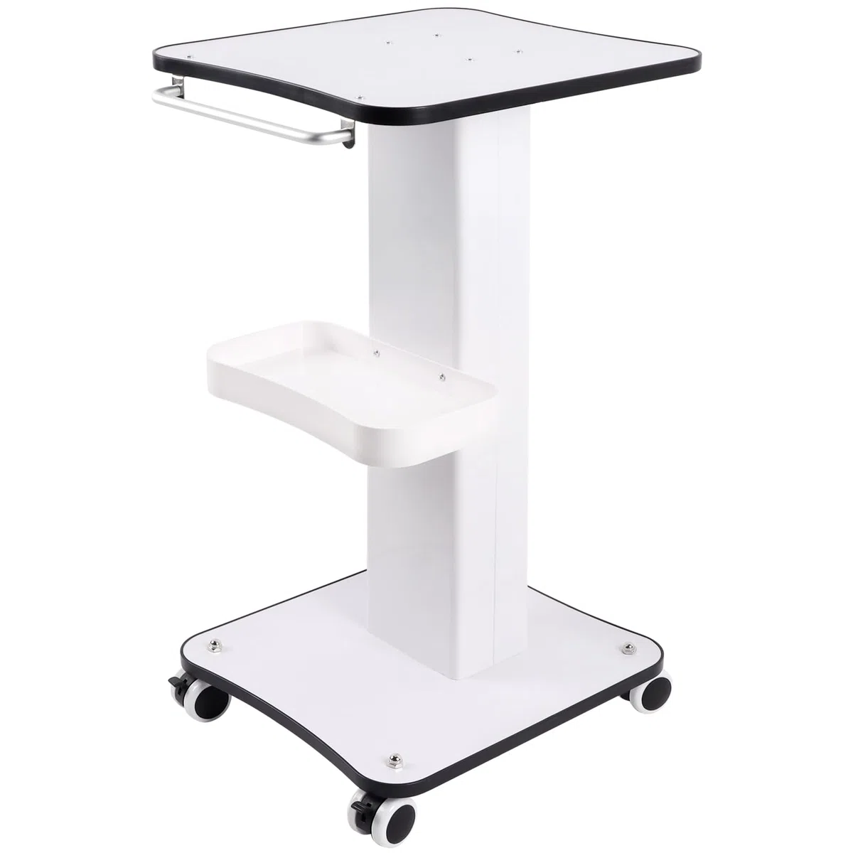 Kalolary Beauty Salon Trolley Kosmetikwagen Medizinischer Wagen mit Bremsrad und Ablagefach Multifunktionaler Trolley