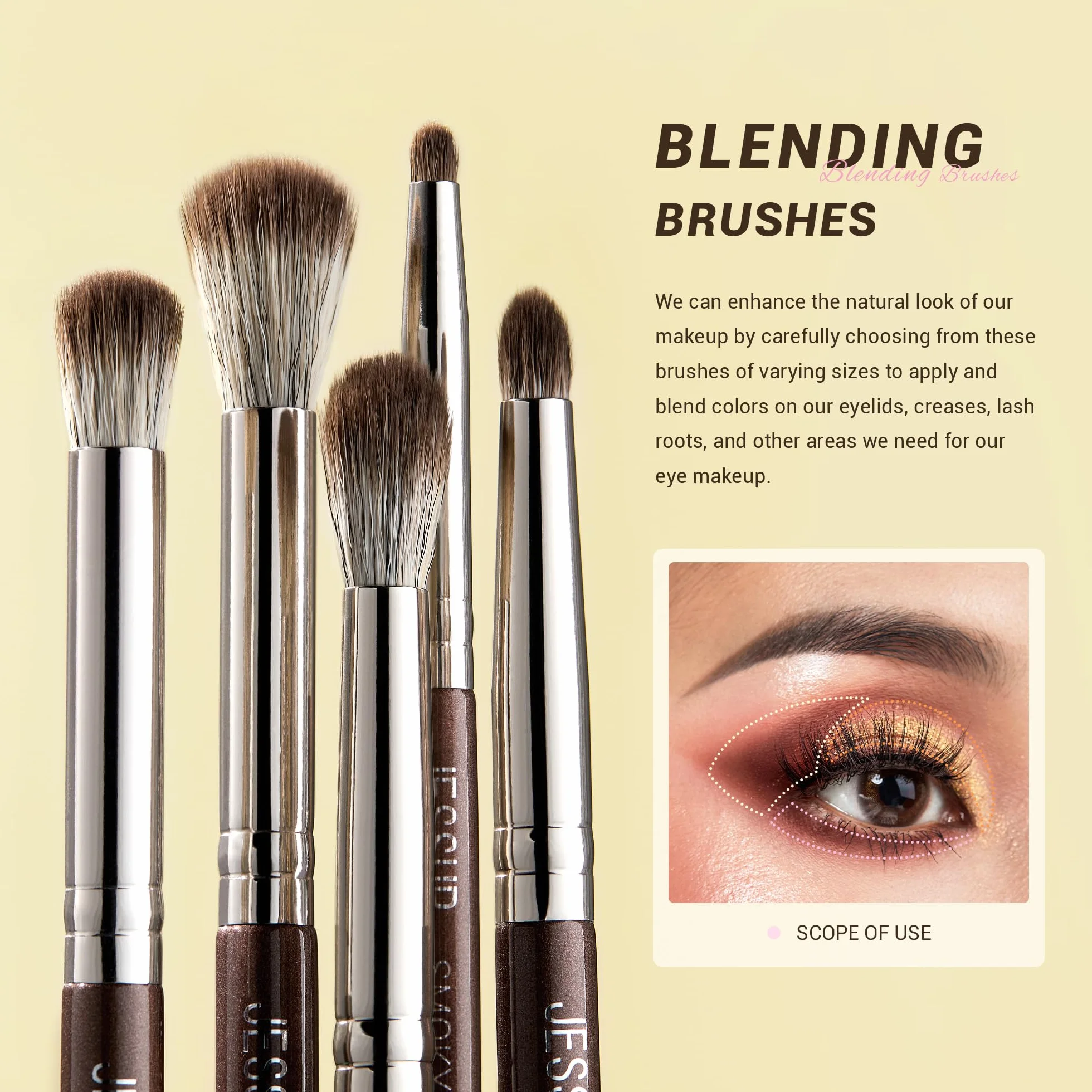 Jessup Pinselset Makeup T500+T499
