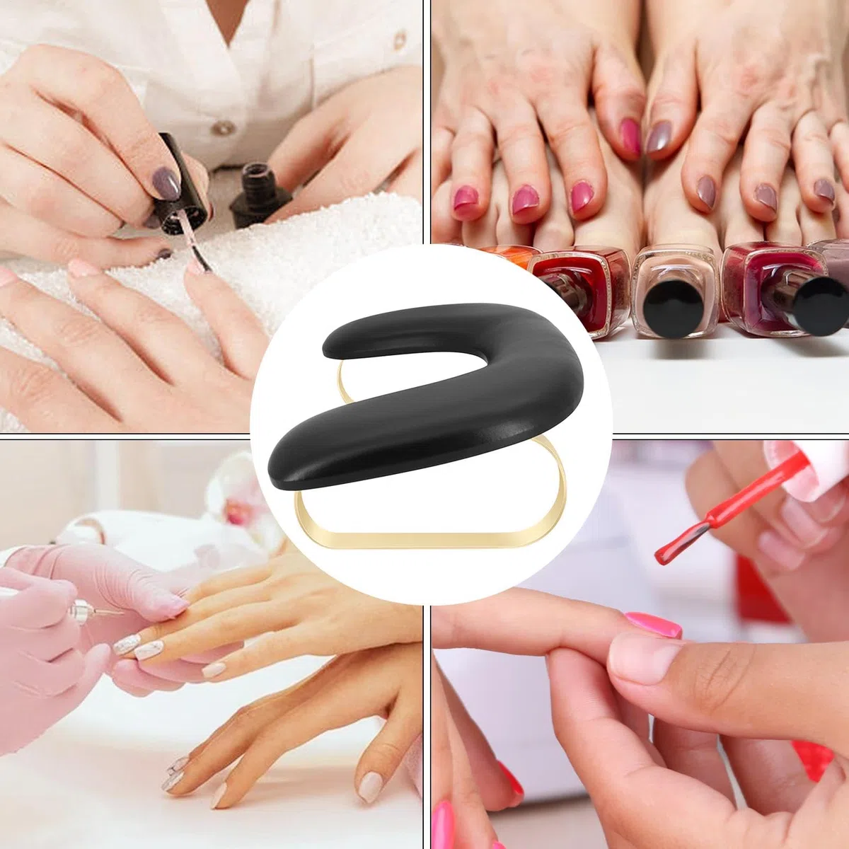 Armauflage für Nageldesign Abnehmbares Ergonomisches Handkissen, Ruhekissen | Handauflage Ständer Maniküre Pediküre Salon Spa Handpflege Schreibtischzubehör Beauty-Zubehör Entspannung Komfort Pols