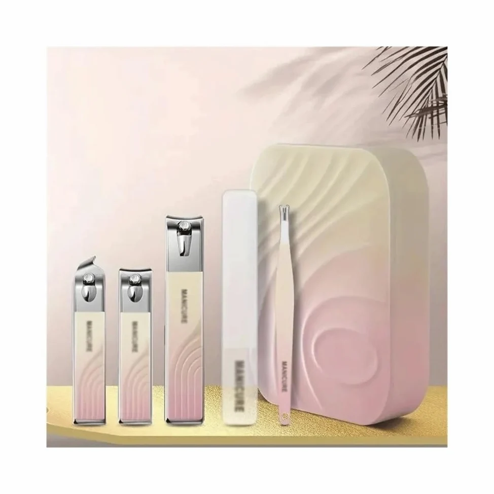 Nagelknipser-Set Praktisches Nagelknipser-Set for Zuhause, Nagelschere, Pediküre-Werkzeuge aus Edelstahl, hochwertige Nagelknipser für männliche und weibliche Nägel Schere(Purple)