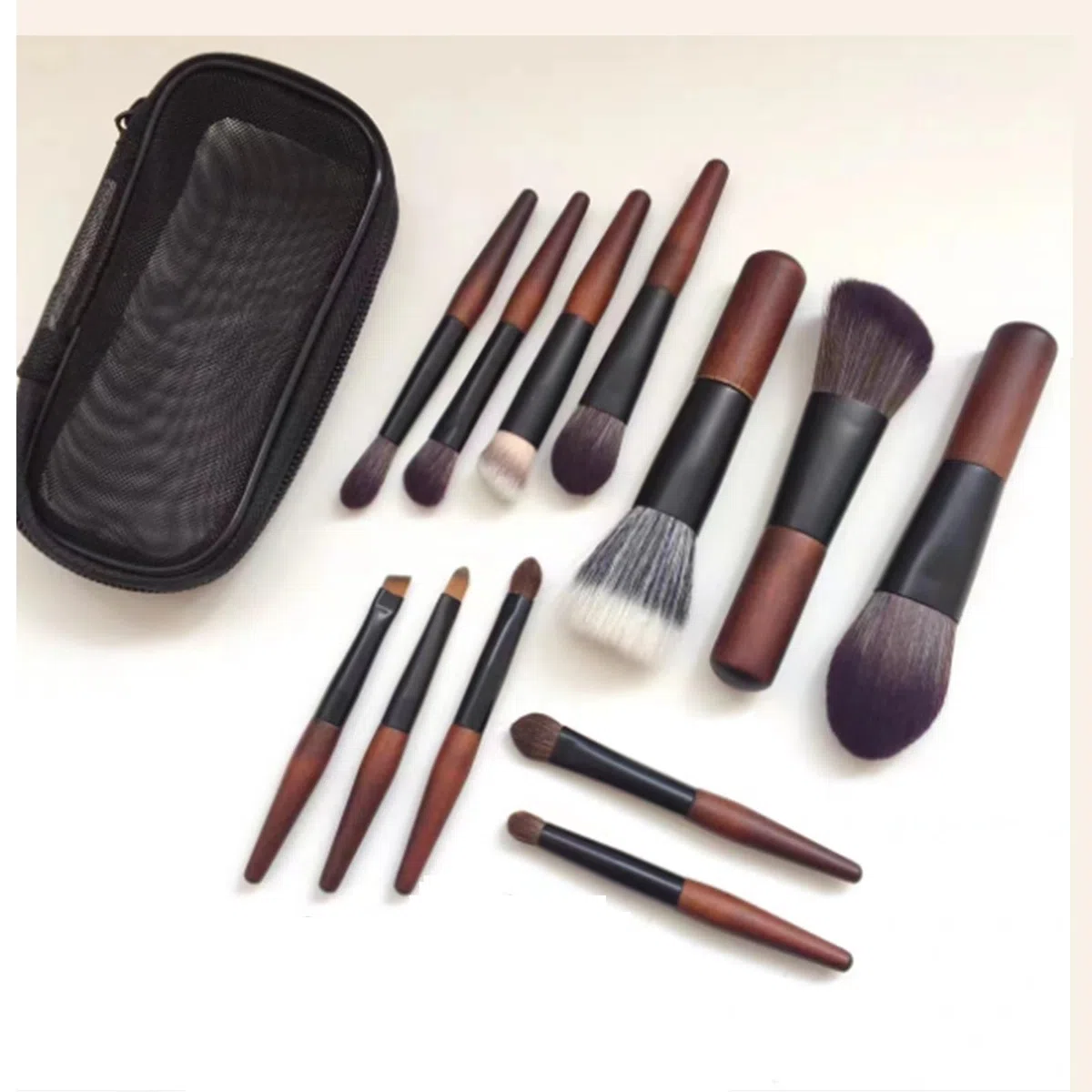 Pinsel Werkzeuge Make-up-Pinsel-Set, 12-teilig, Weiche Borstenpinsel Und Aus Holz For Gesichts-Make-up-Pinsel Gesichtsbemalung