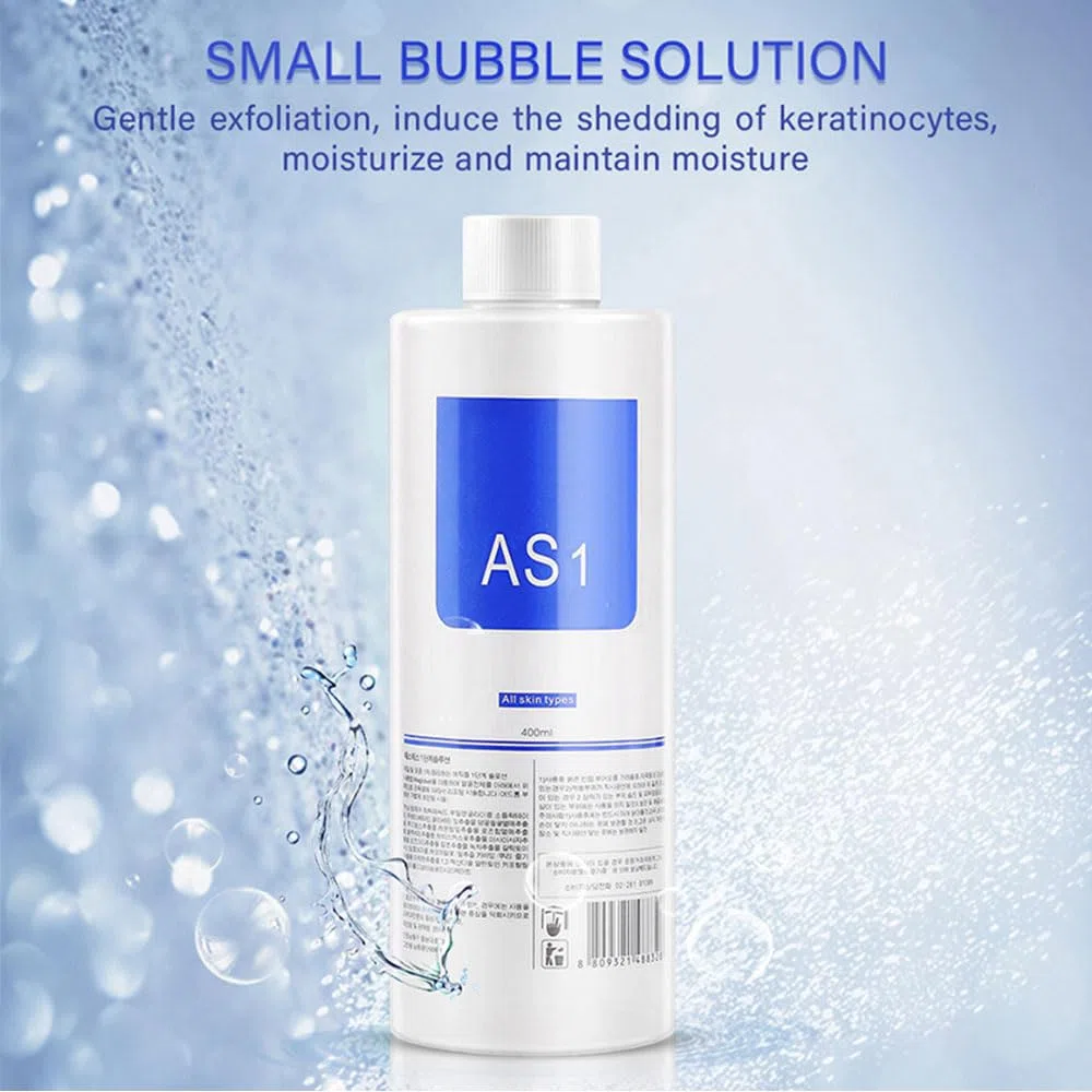 Aquafacial Lösungen für Professionelle Aqua Facial Geräte, AS1 SA2 AO3 Aqua Peeling Lösung, Aqua Peeling Serum Gesichtsbehandlung, Reinigend & Peeling – 400 ml (3 Flaschen)