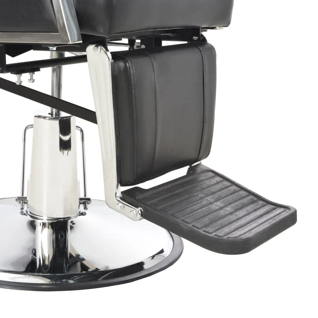 vidaXL Friseurstuhl Salon Stuhl Barbierstuhl Schwarz 72x68x98 cm Kunstleder