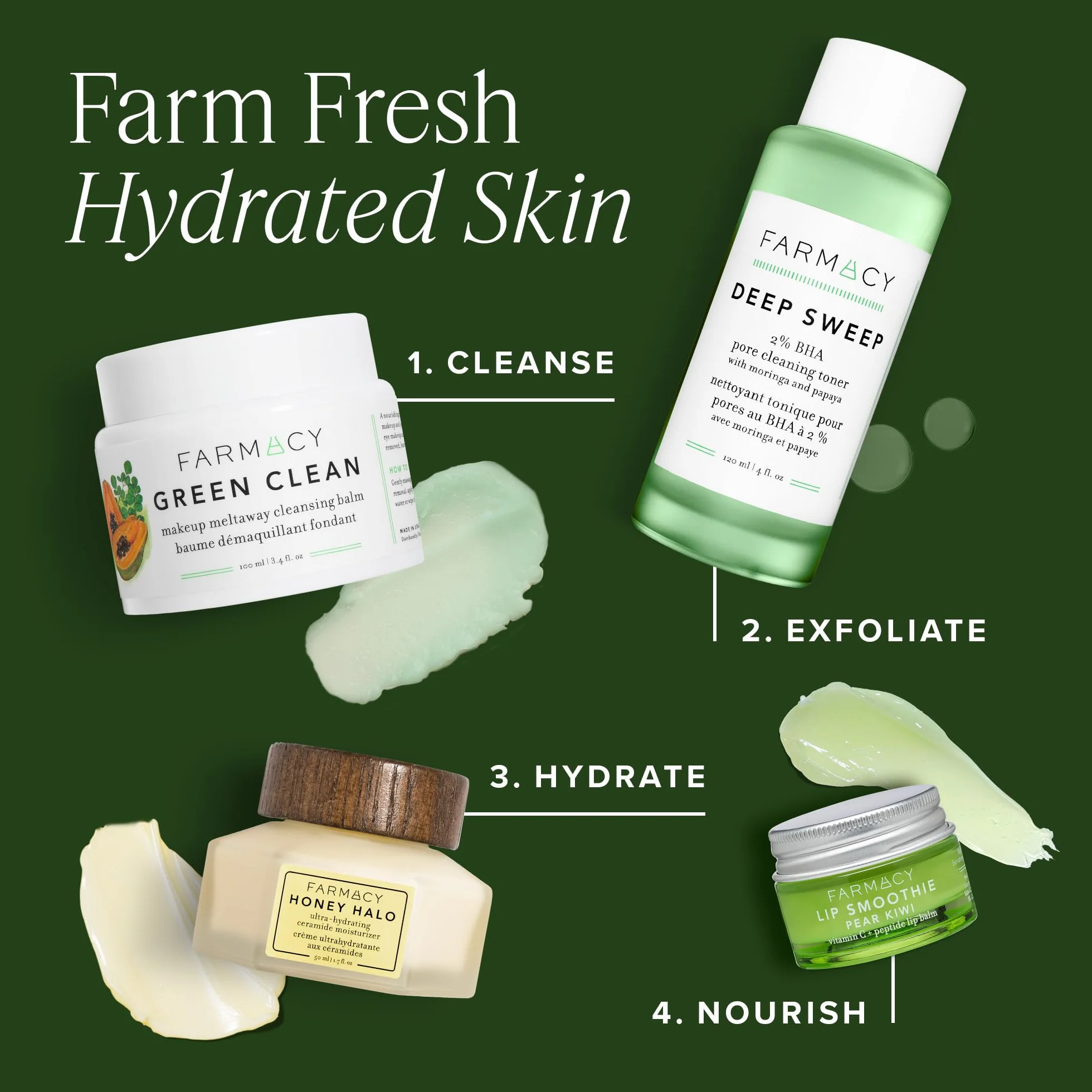 Farmacy Natürlicher Bilden-Entferner - Grün Sauber Makeup Wegschmelzen Saubersing Balm Kosmetik - Reisegröße 1.7 oz