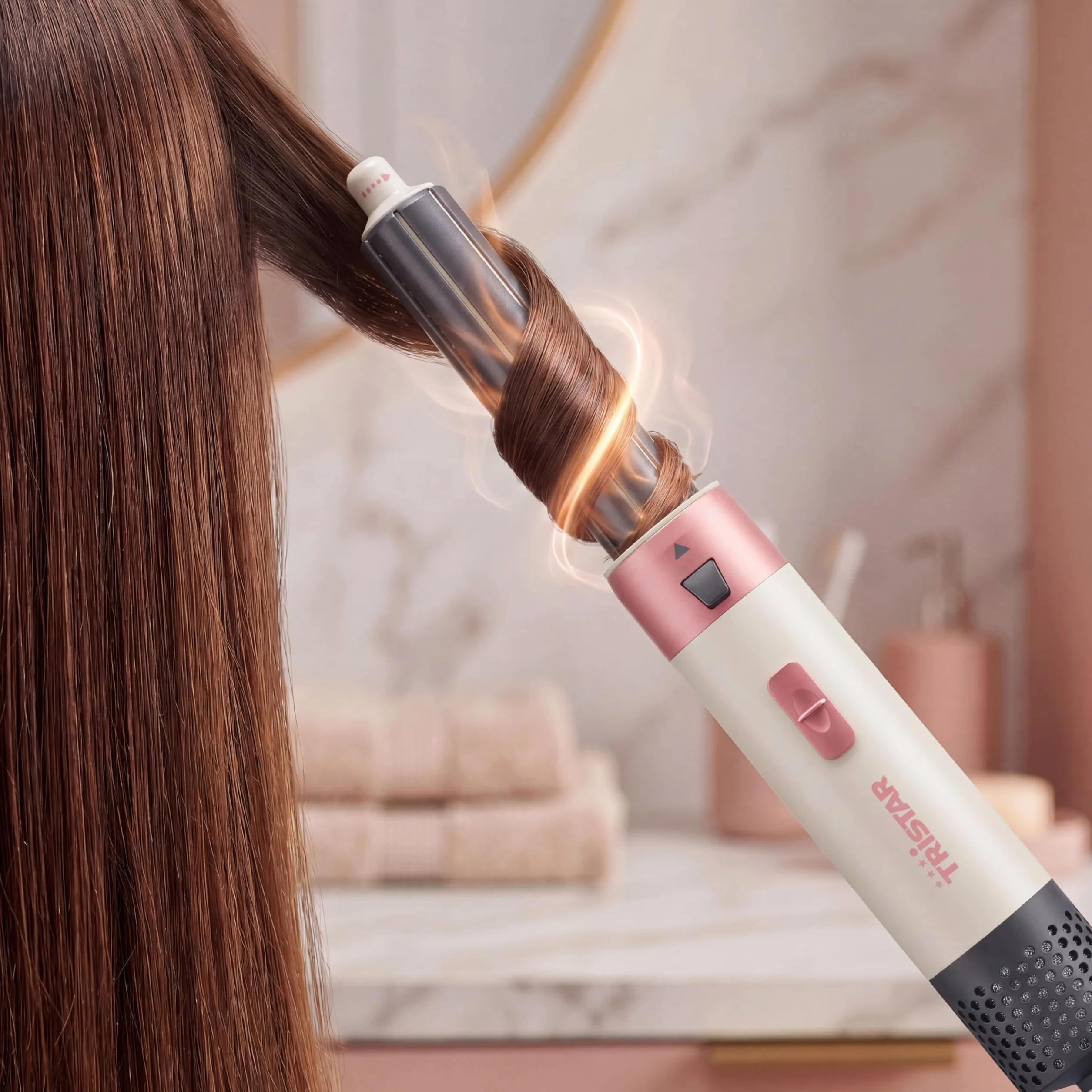Tristar Airstyler 5-in-1 Styling-Tool mit 5 Aufsätzen DC-Motor 1000 W 360° Drehkabel HD-2470