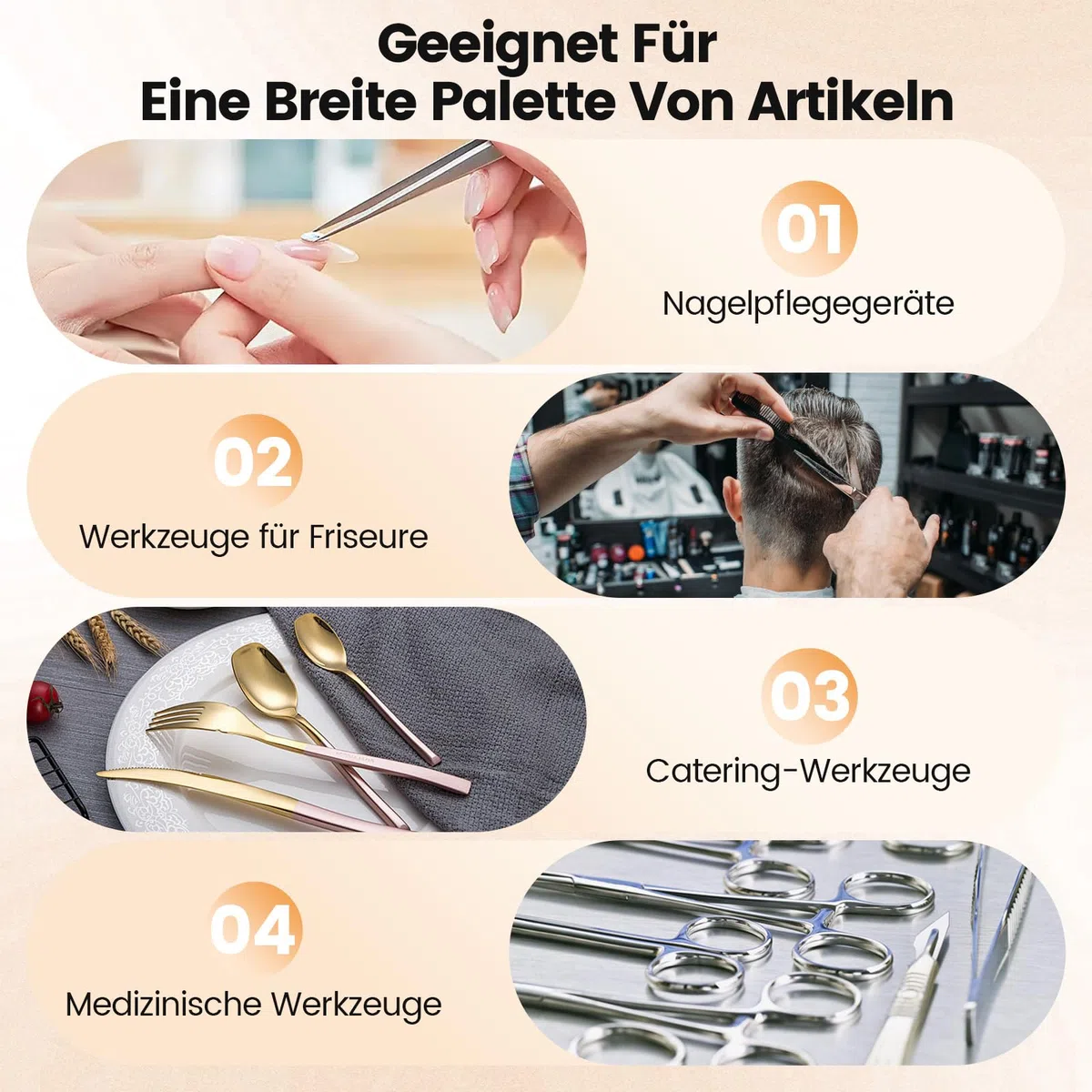 300W sterilisator für instrumente, 230℃ Heißluftsterilisator Desinfektion mit einstellbarem, Timer Kleine Sterilisatoren für Nagelwerkzeuge Kosmetikwerkzeuge Fußpflege