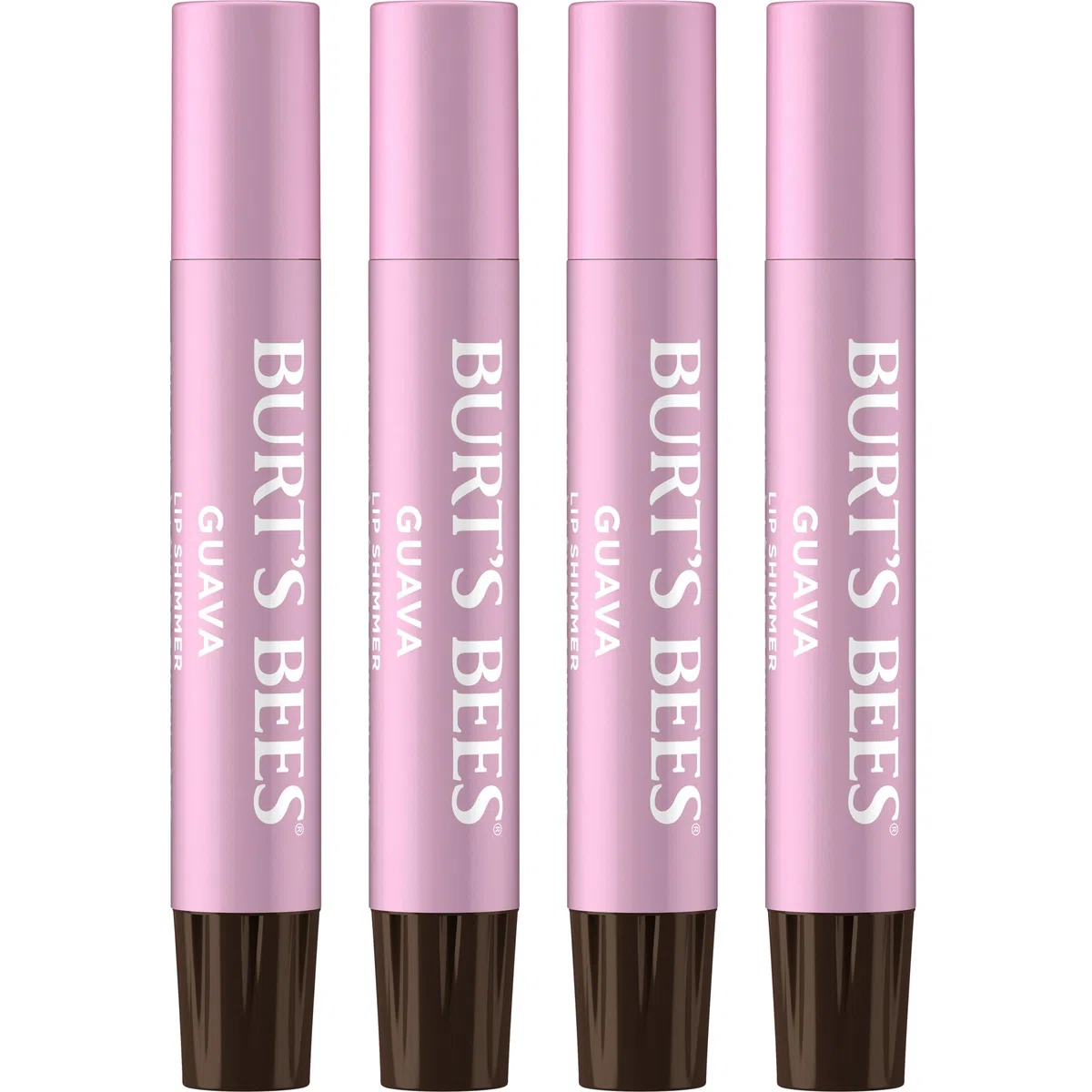 Burt's Bees Lip Shimmer, Guava, 2.7 ml Tubes (4-pack) (Lippenmakeup)