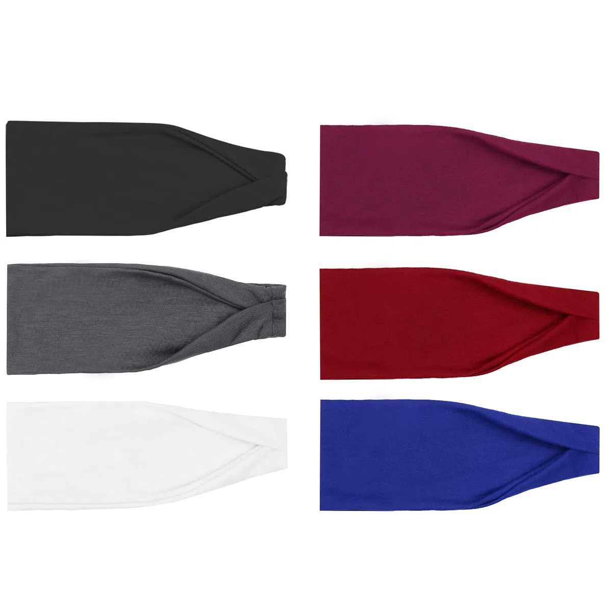 DRESHOW 6 Stück Damen Stirnband Kopfband Haarband Turban Elastische Stirnband Haarschmuck für Mädchen Alltag Yoga Sport Fitness