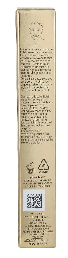 Touche Éclat Radiant Touch 01-Rose Lumière 2,5 Ml
