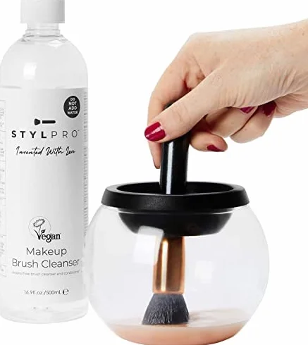 STYLPRO Veganer Pinselreiniger – Makeup Brush Cleaner 2x 500ml – Tiefenreinigung für Schminkpinsel – Make-up Pinselreiniger, Pinselseife, Make Up Brush Cleanser