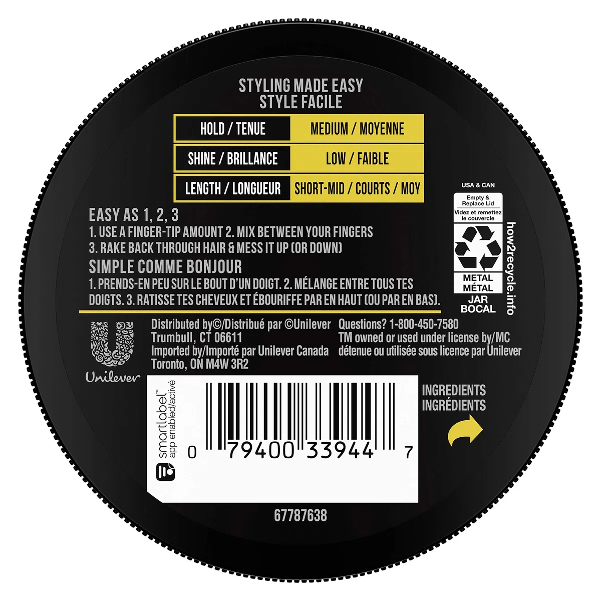 AXE Flexible, unordentliche Haarpaste, 70 g