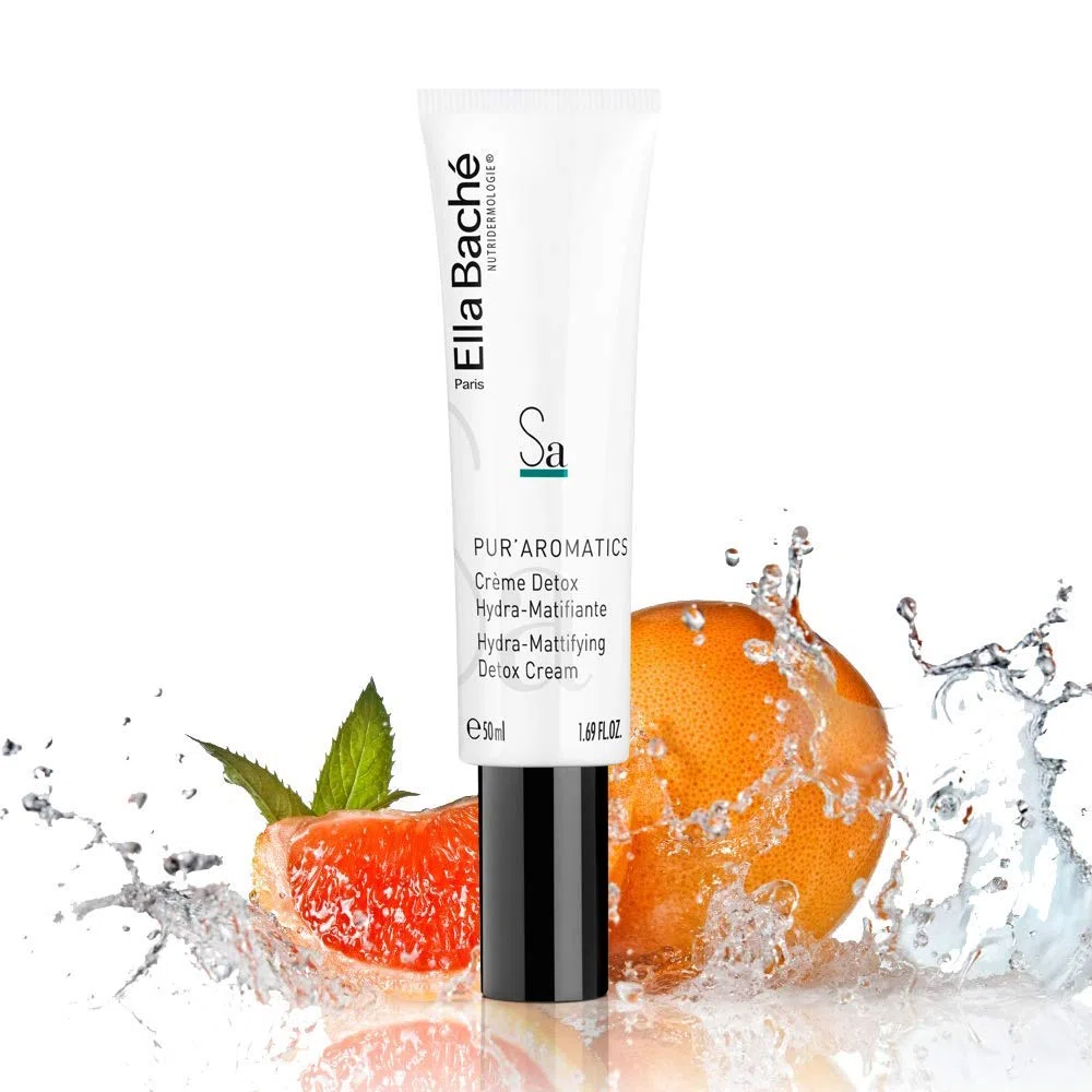 Ella Baché Pur Aromatics Mattierende Hydra-Creme 50 ml - Feuchtigkeitsspendende & verfeinernde Gesichtscreme - Glättende Gesichtspflege für einen mattierten Teint