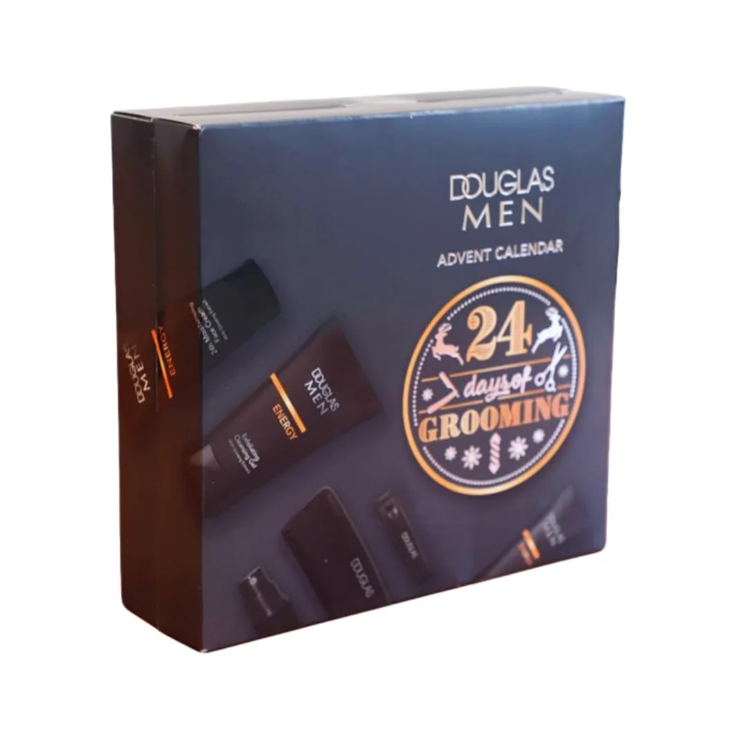 DOUGLAS Adventskalender 2025 Männer Beauty -EXKLUSIV EDITION- 24 Pflege Beauty Kosmetik Advent Kalender für den Mann, Weihnachtskalender Wert 140 €, Herren