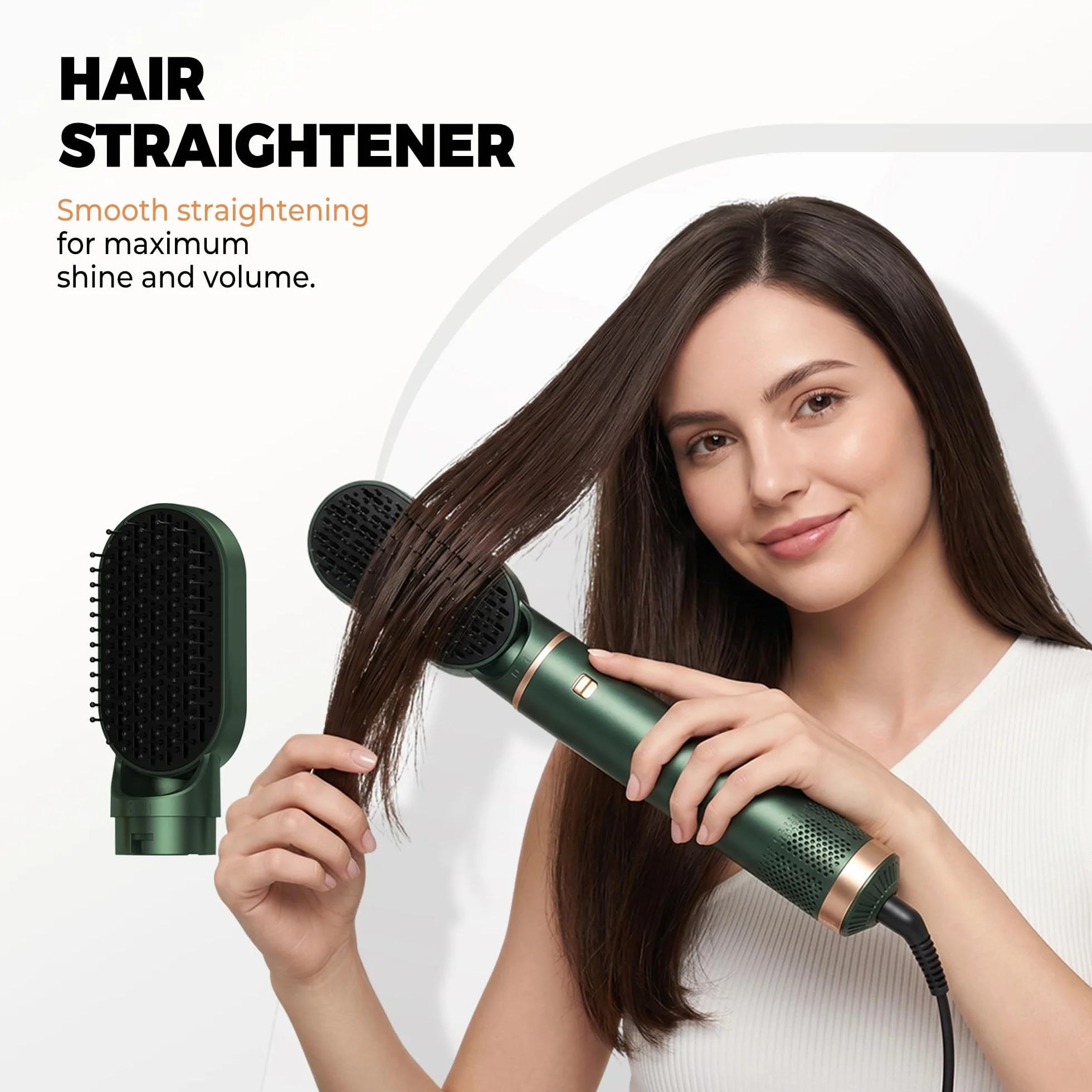 OKWRAP Haarstyler Hair Styler Set Hairstyler 5 in 1 1000W, Multistyler Haare Föhn mit Automatischer Lockenstab Hair Dryer Brush Rundbürste Föhn Haarglätter für Glätten, Trocknen, Volumen, Locken