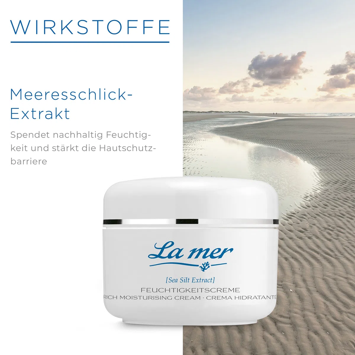 La mer Origin Of Feuchtigkeitscreme - Reichhaltige Gesichts- und Körpercreme - Rückfettend und feuchtigkeitsspendend - Für feuchtigkeits- und lipidarme Haut - 100 ml